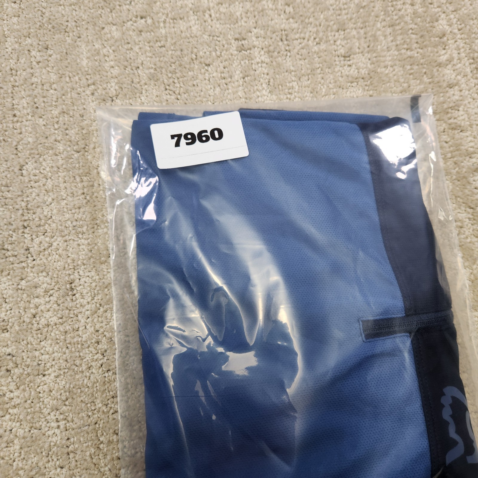 Fox Ranger Jersey Men Medium MTB Cycling Downhill Riding Race Blue Shirt 1/4 Zip