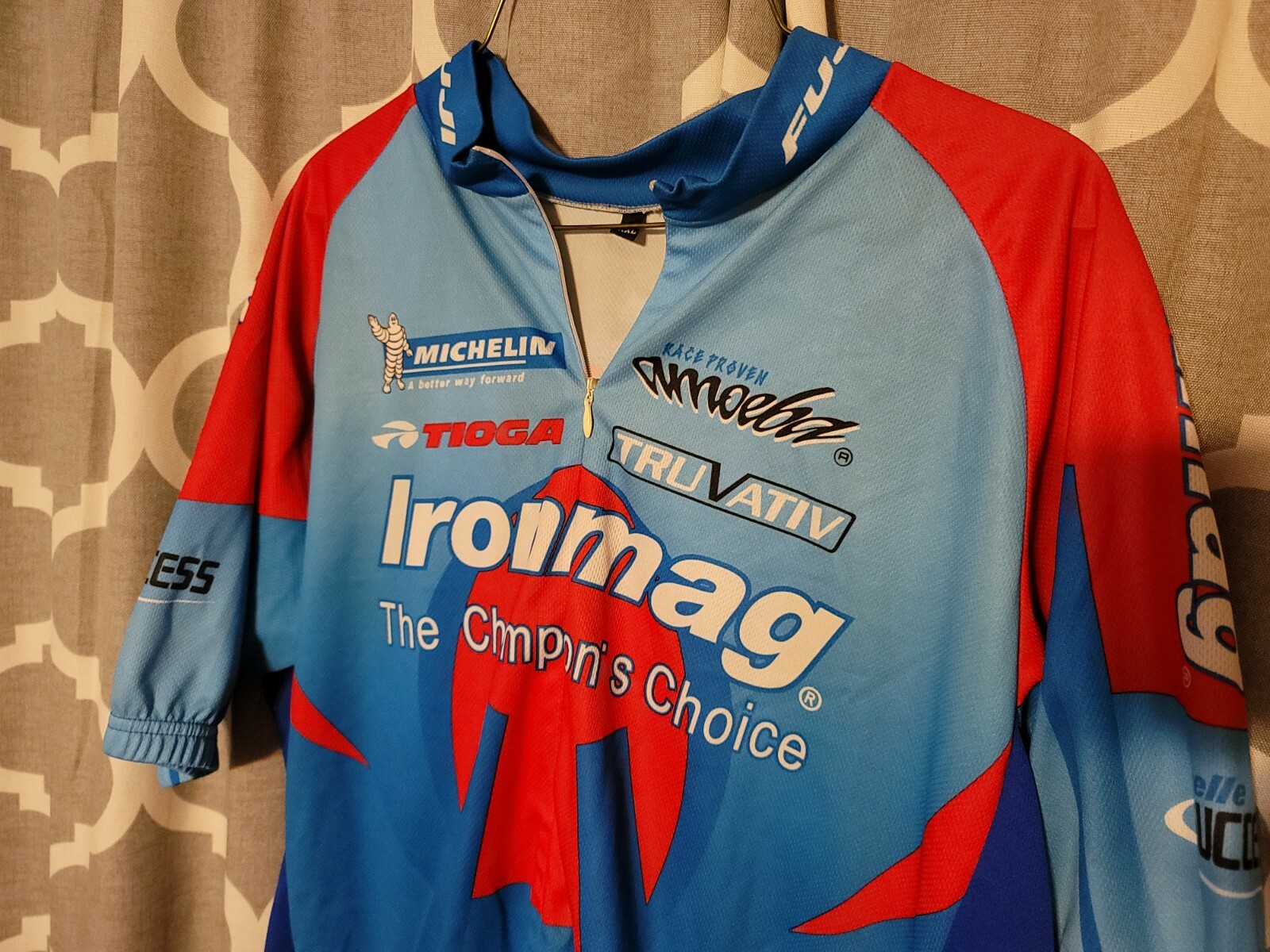 Michelin Tioga Ironmag Champion TruVativ Bicycle Cycle Bike Jersey Men’s XXLarge