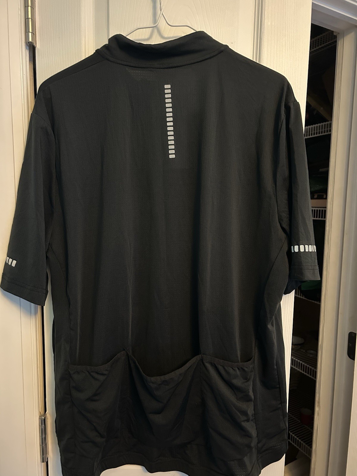 Euc Crivit Men’s Black Bicycle Jersey Size Xl 46 48 Full Zip Bike Cycling