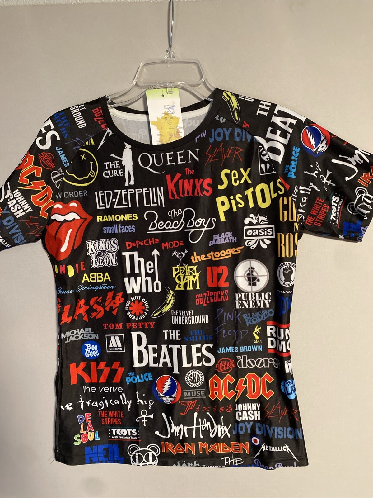 Cycling Jersey XXL ROCK & ROLL GRAPHIC SPANDEX ROTTERDAM FRANCE NWT Runs Small