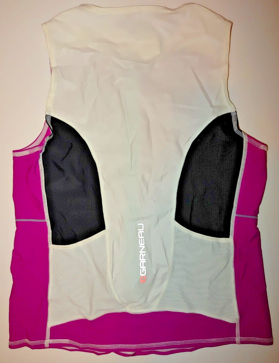 Louis Garneau Endurexx Comp Sleeveless Cycling Bike Jersey Pink Black White XL