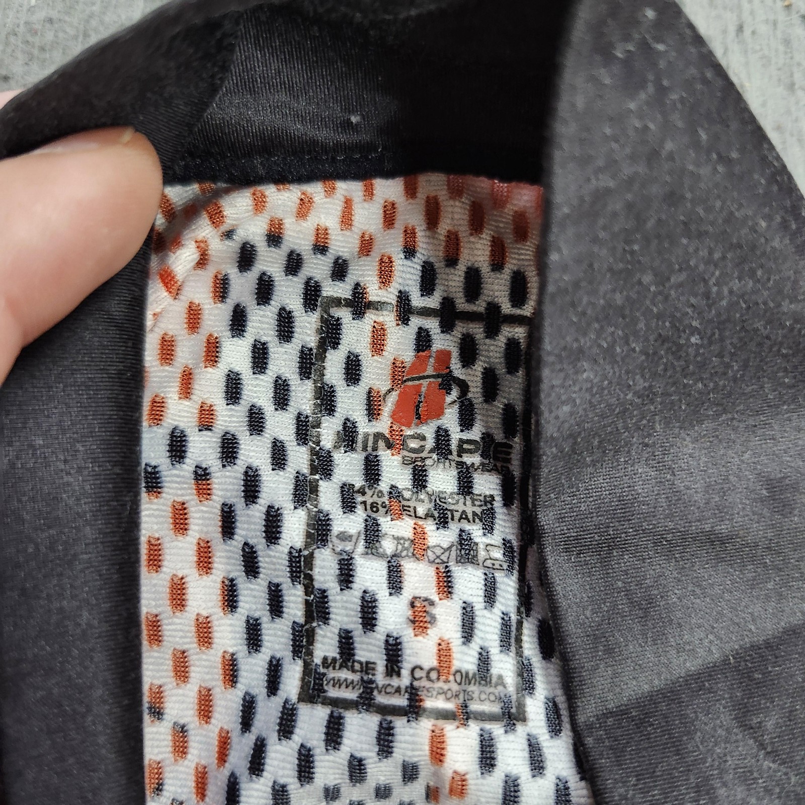 Hincapie SRS BikeReg Cycling Jersey Mens Small Orange Polka Dot Full Zip Shirt