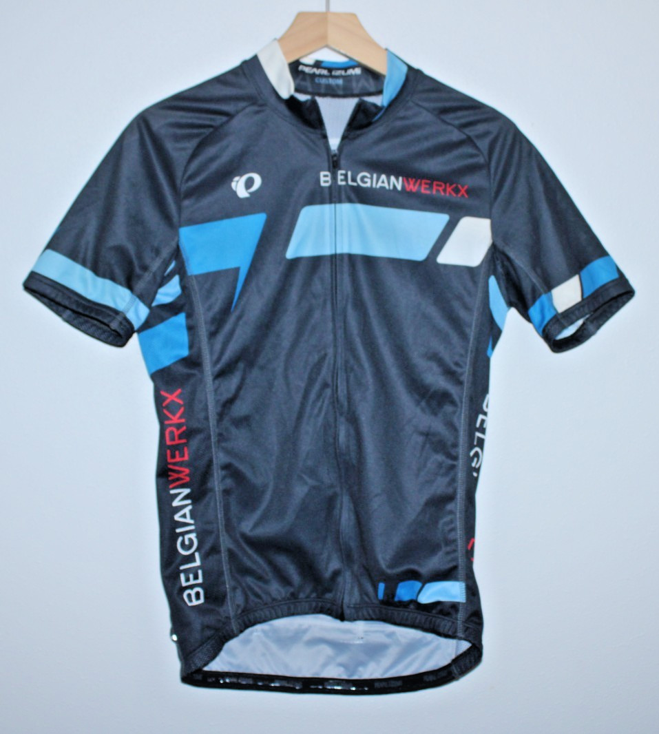 Pearl Izumi Belgium Werkx Cycling Jersey S/M Rear Pockets 38″ Chest 24/26″ T2B ~