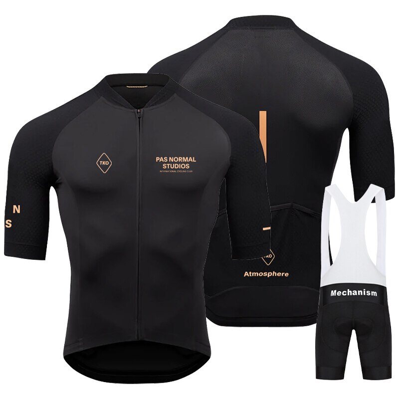 Men Summer Short Sleeve Cycling Jersey Set MTB Bicycle Wear Breathable