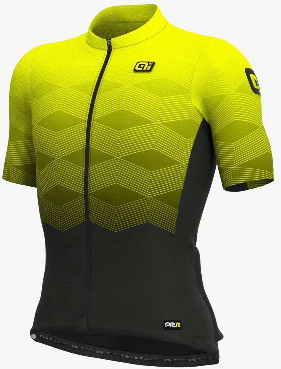 ALE’ Men’s PRR Magnitude Yellow Short Sleeve Jersey Medium made in Italy