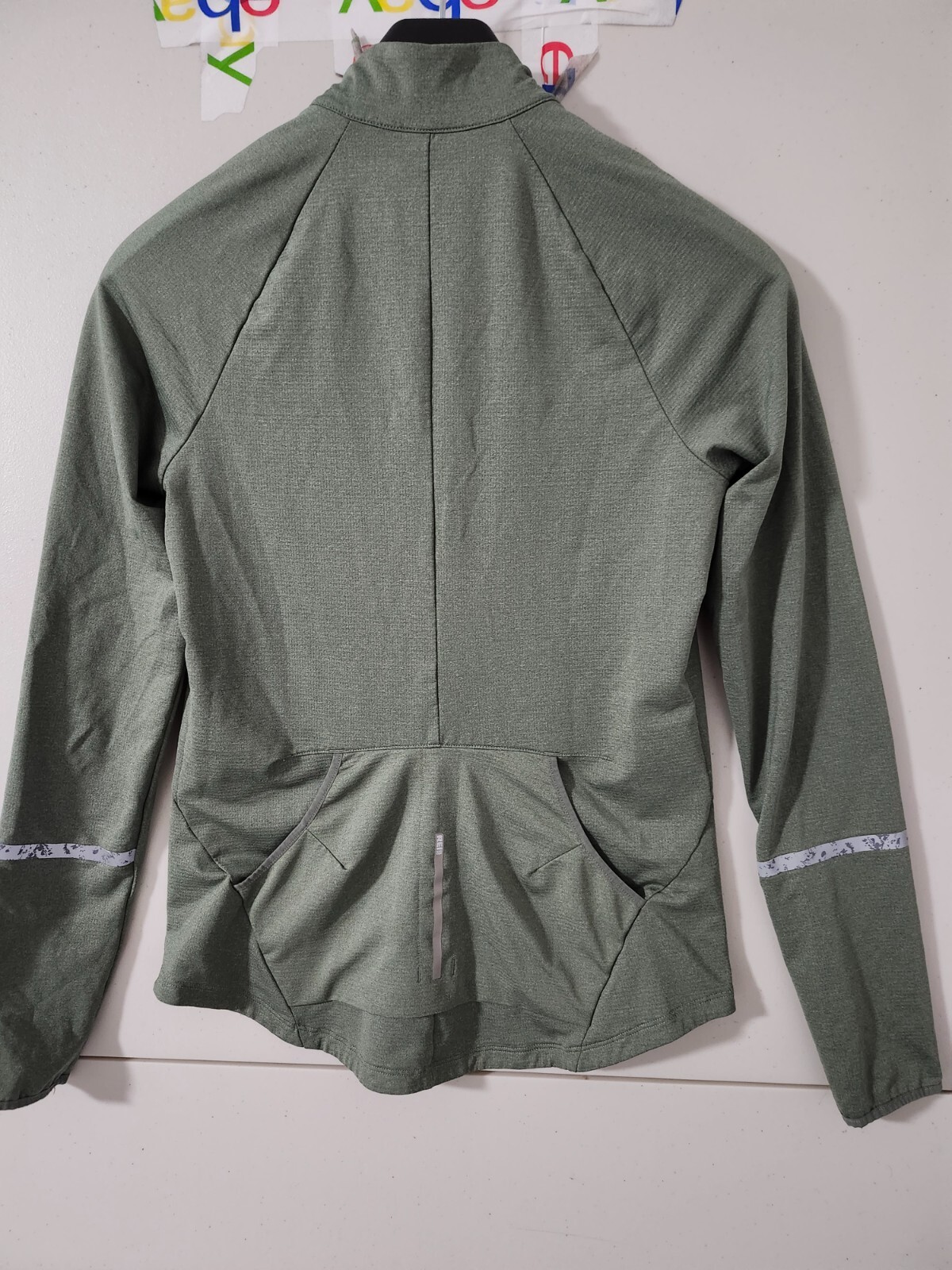 REI Coop Jacket Womens XS Green Junction Cycling Jersey Zip High Neck Stretch