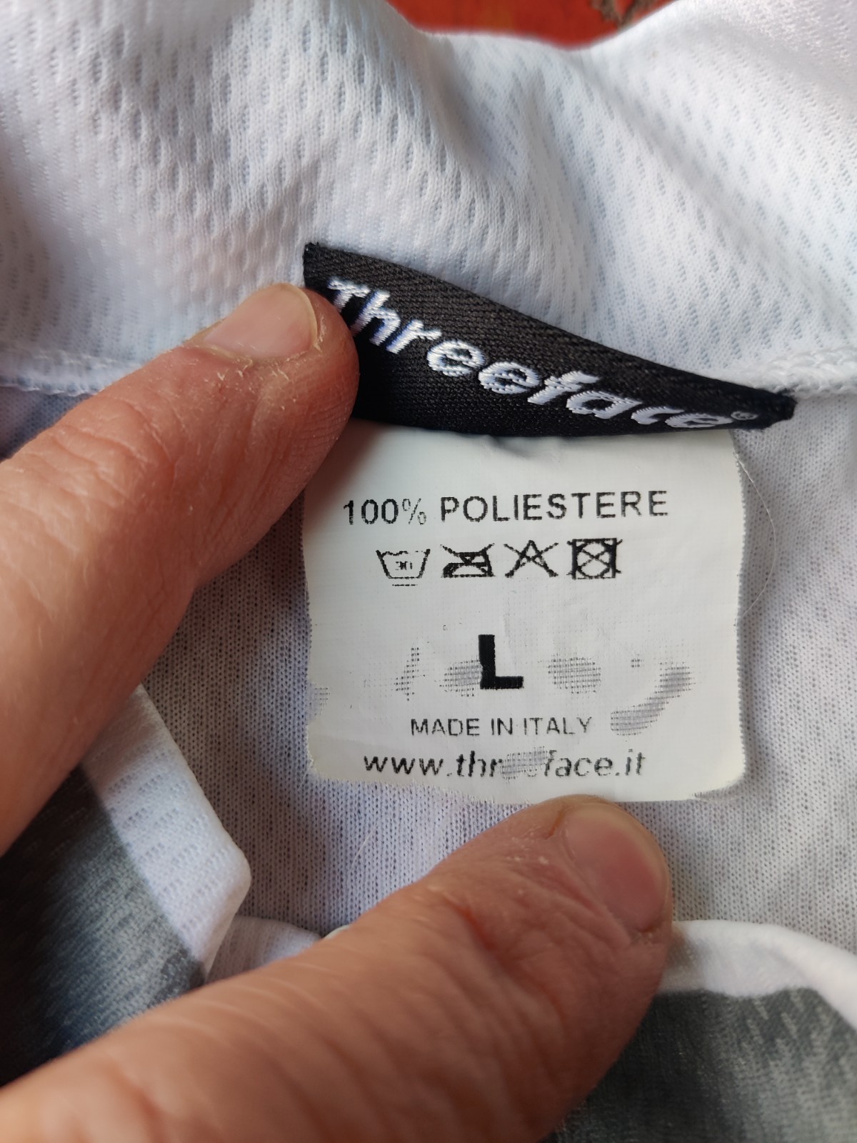 Threeface Cycling Shirt Jersey L Italy Hi-Tech for Voyager 1/4 Zip Elastic Waist
