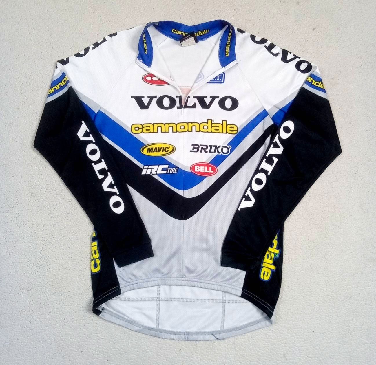 RARE VTG 1998 Team VOLVO Cannondale Long Sleeve MTB Cycling Jersey — Size L