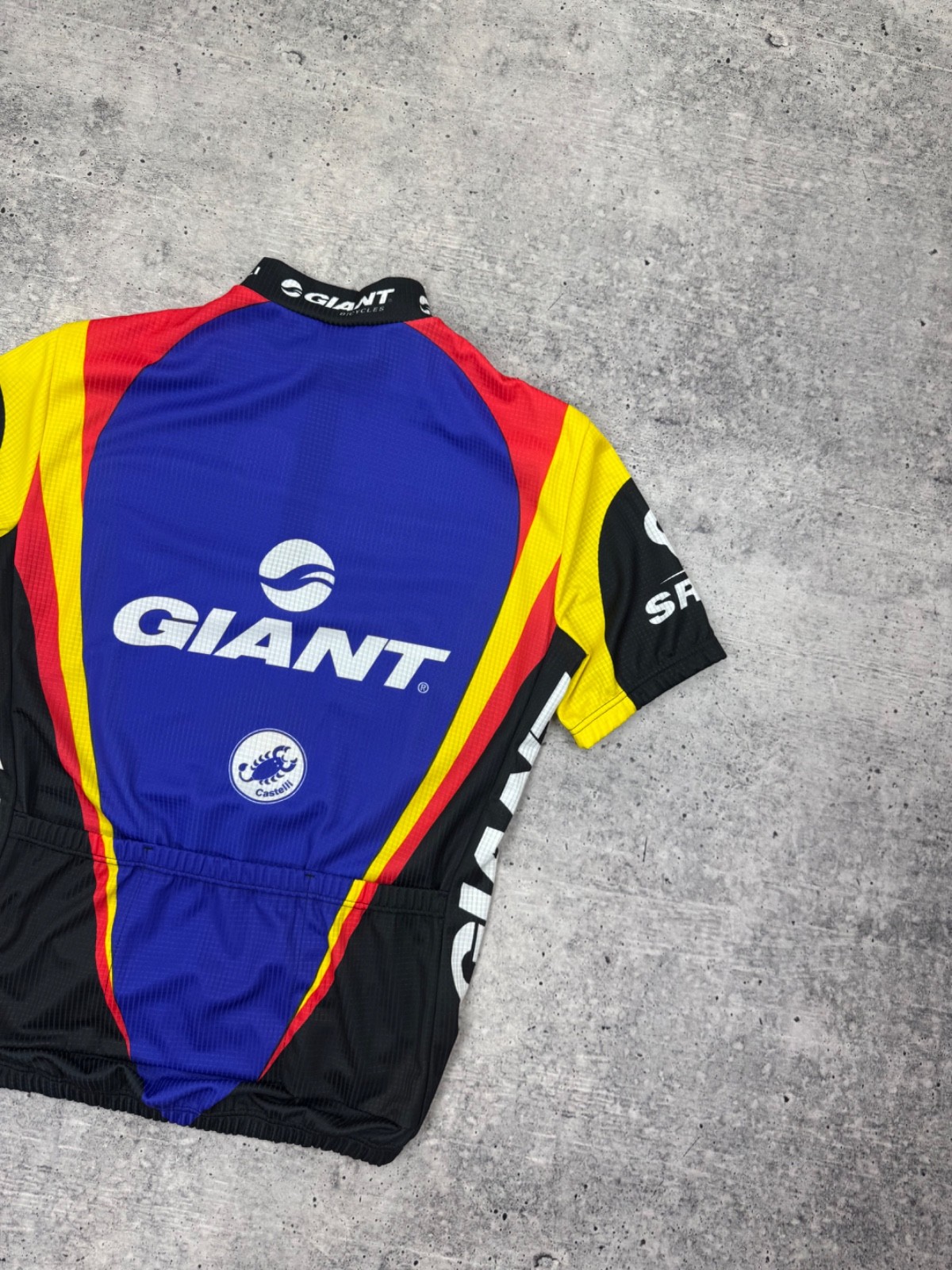 Castelli Giant Rock Shox Michelin Racing Cycling Top Jersey T-Shirt Tee Men M