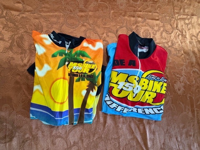 VTG Cycling Jersey (set of 2) MED MS Bike Tour made in USA