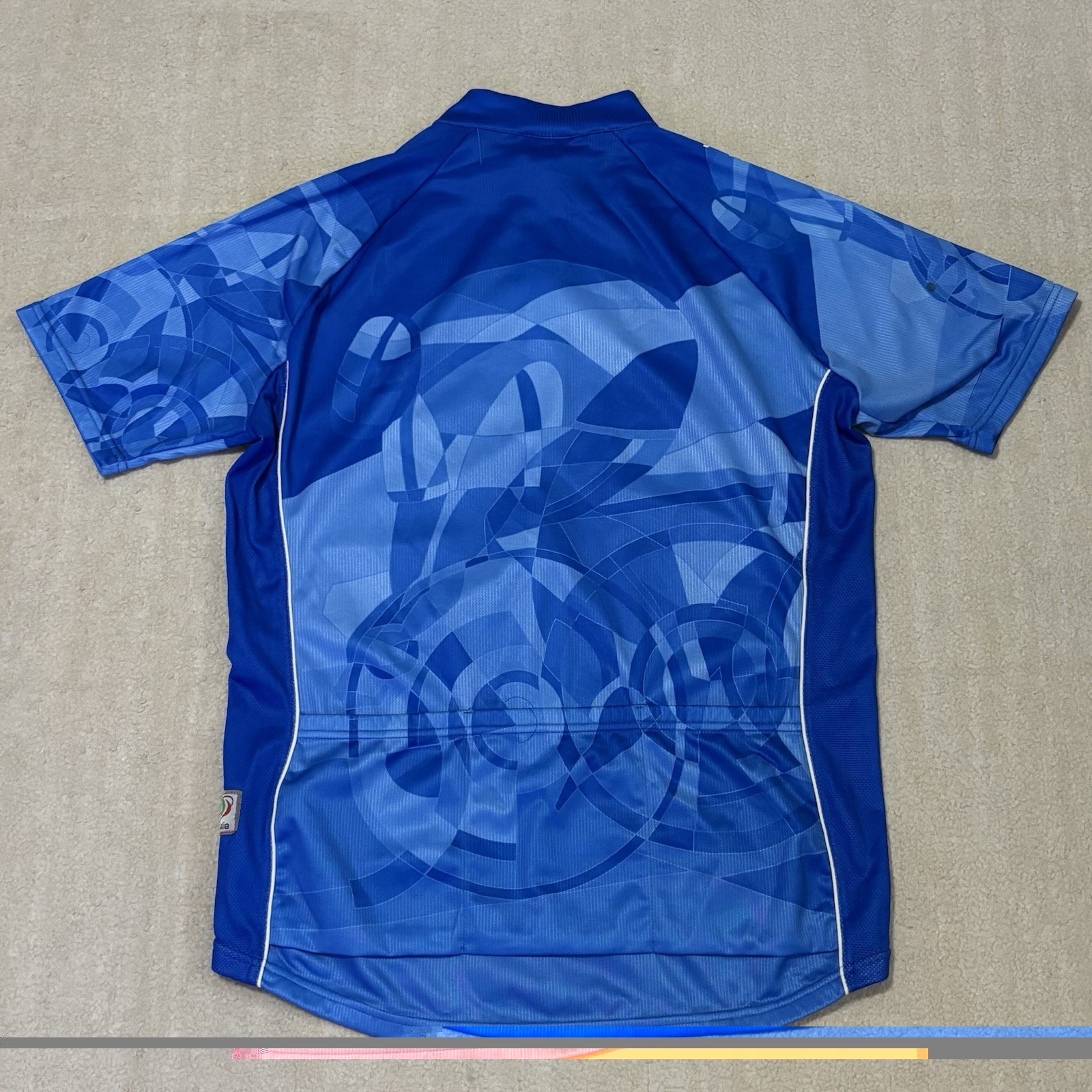 Santini SMS Giro D Italia Full Zip Cycling Jersey Men’s 3XL 54 Blue