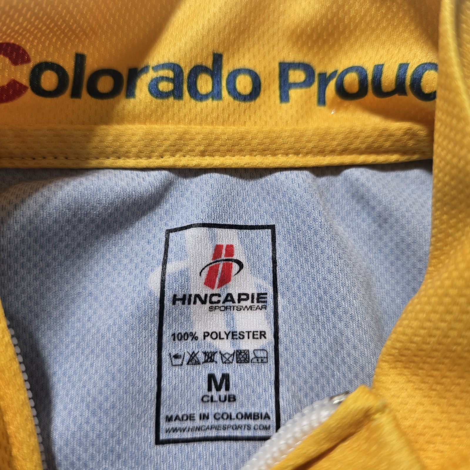 Hincapie Cycling Jersey Men Medium Full Zip short Sleeve jersey