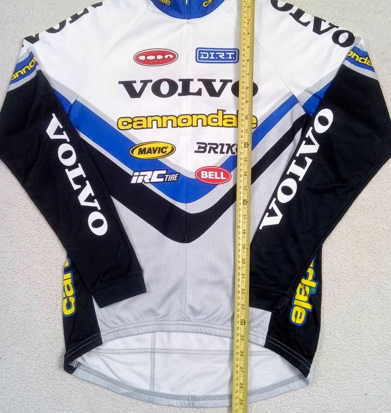 RARE VTG 1998 Team VOLVO Cannondale Long Sleeve MTB Cycling Jersey — Size L