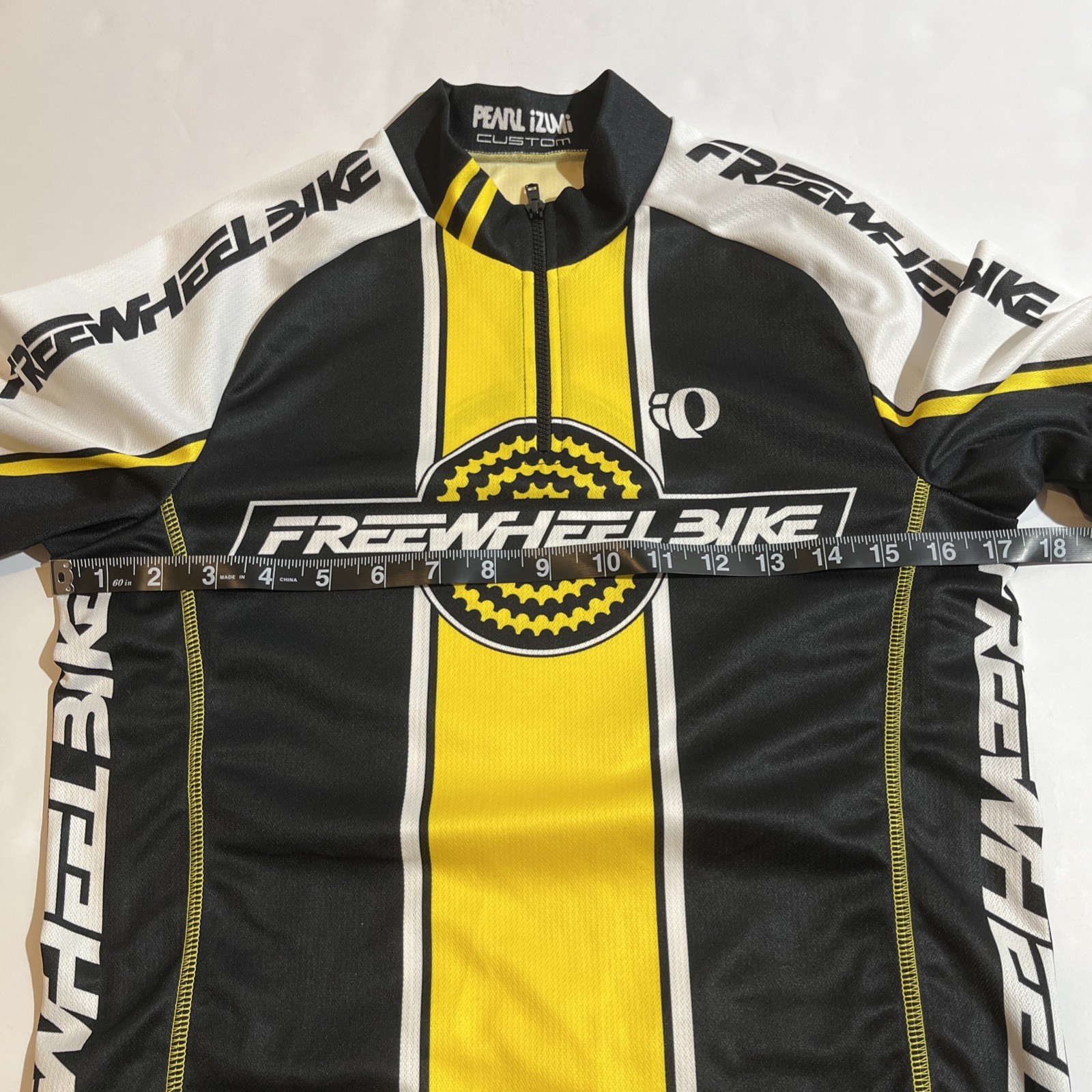 Pearl Izumi Freewheel Bike Custom Jersey Men’s XXL Black Yellow Cycling