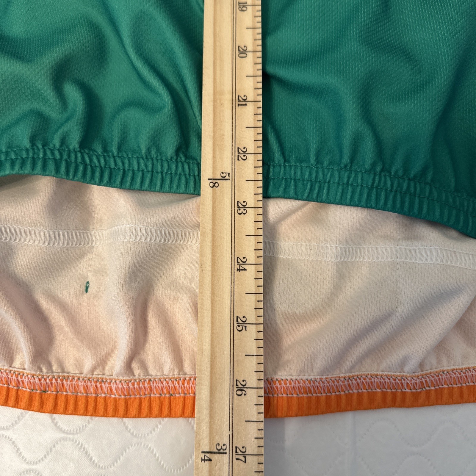 Performance Ireland Cycling Jersey 3/4 Zip White Green Orange Pockets XXL￼