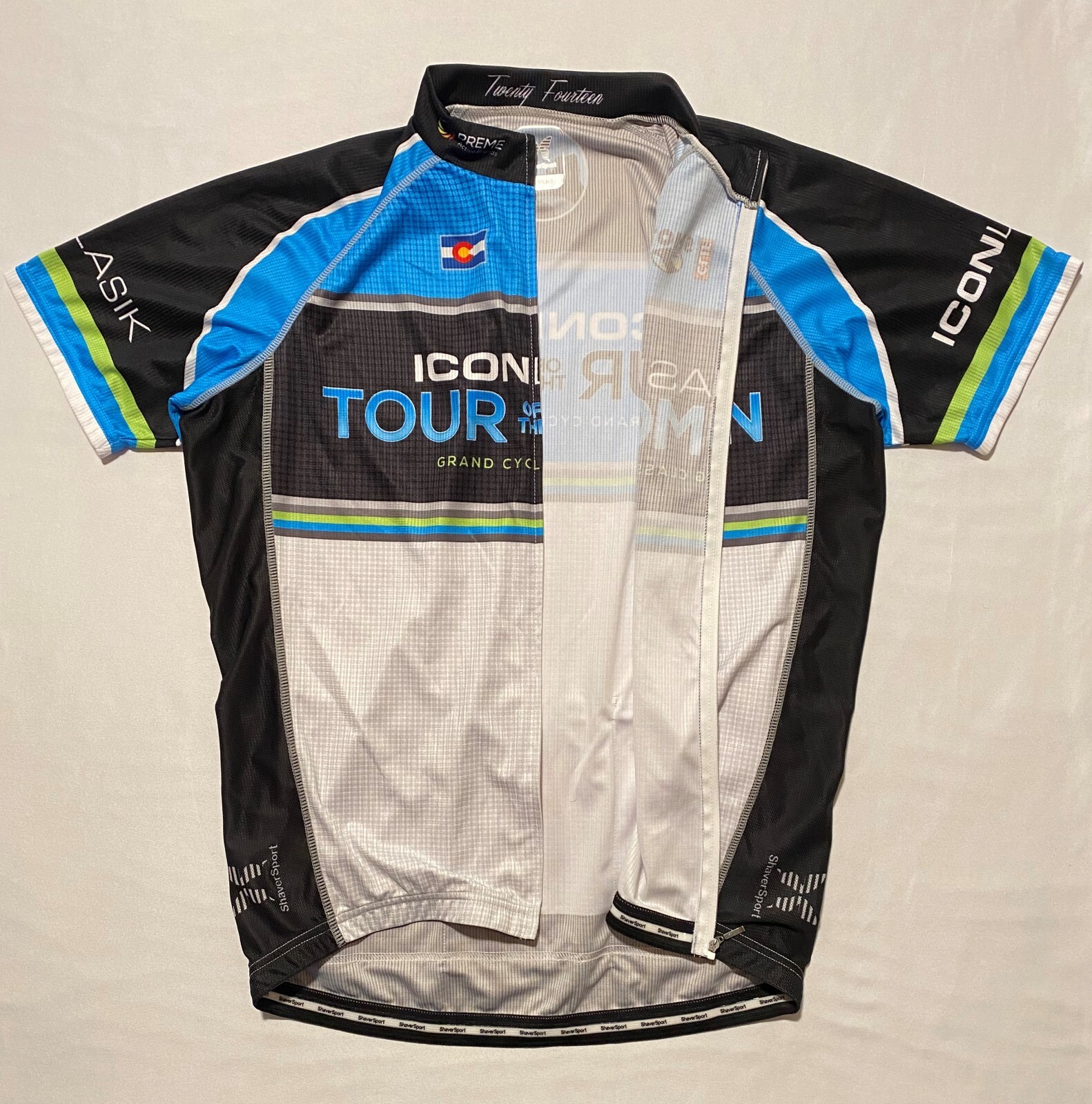 Shaver Sport Tour Of The Moon Grand Cycling Classic Full Zip Men’s Jersey Size L