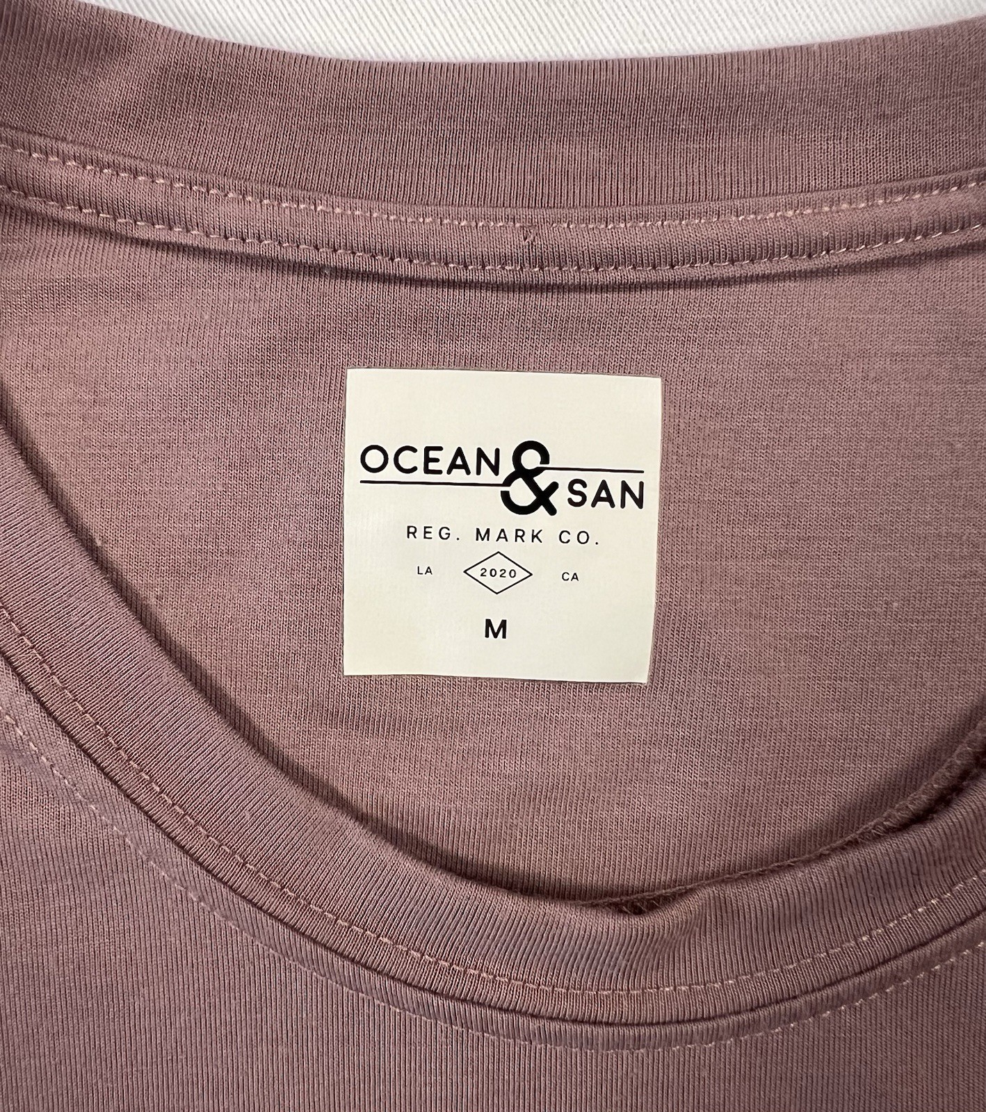 Ocean And San Men’s Mauve Long Sleeve Cycling All Day Shirt Size Medium