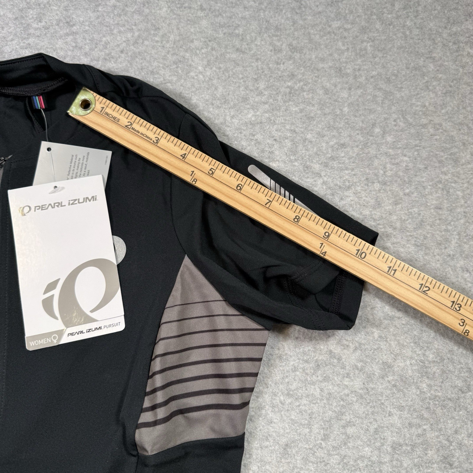 Pearl Izumi Womens Select Pursuit SS Cycling Jersey Sz L Black Reflective NEW