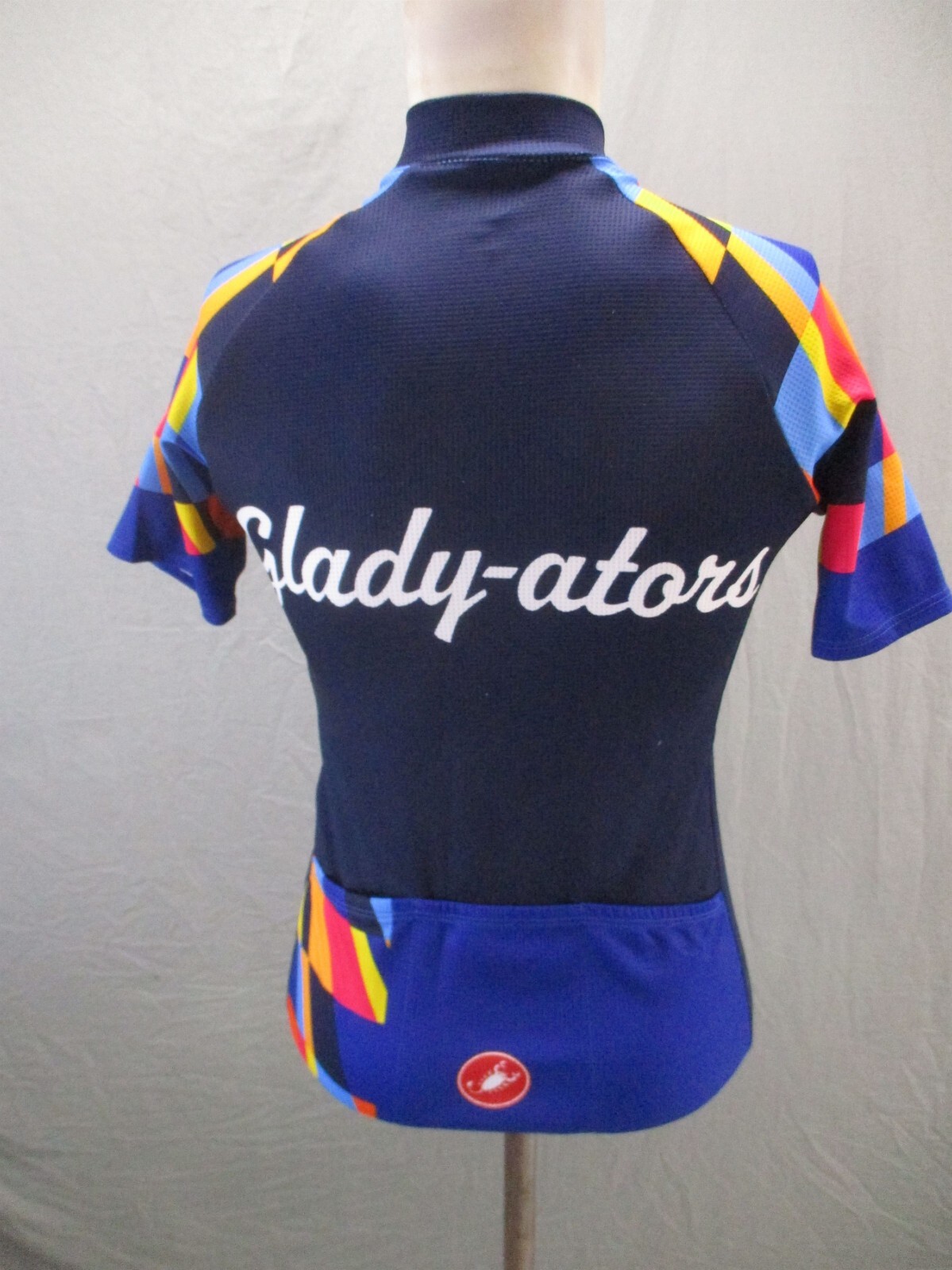 CASTELLI Size S Womens Full Zip Elastic Waist Short Sleeve Cycling Jersey 521