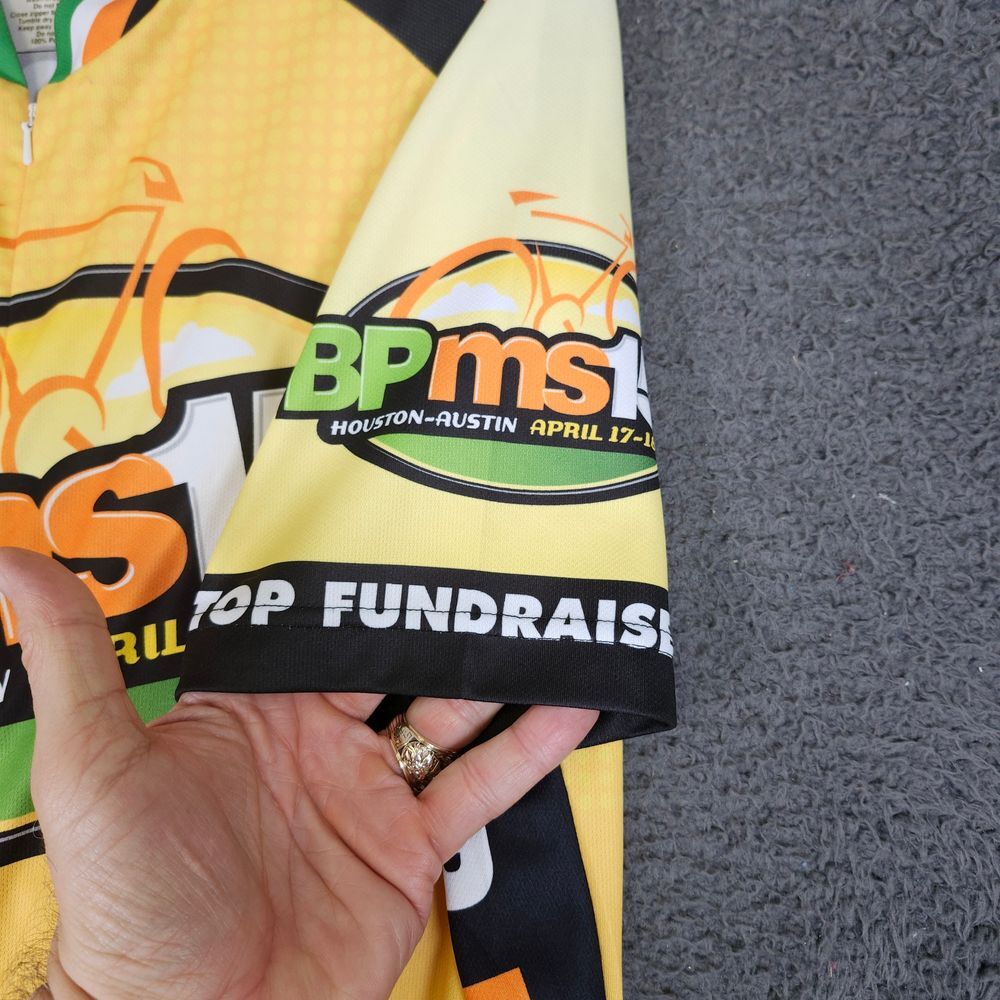 BP MS 150 Houston-Austin 2010 Cycling Jersey Top Fundraiser Bike Race XL