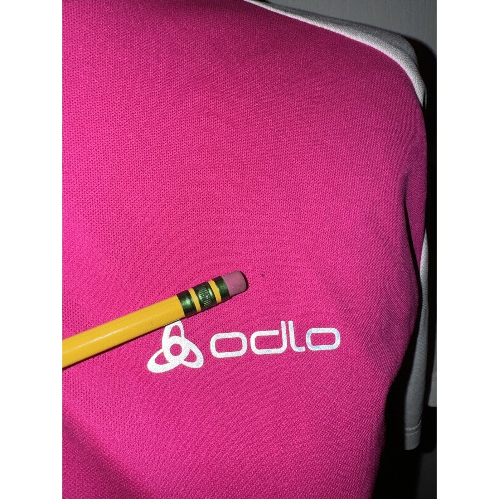 NEW Odlo Women’s 1/2 Zip Action Stand Up Collar Short Sleeve Cycling Tee S Pink