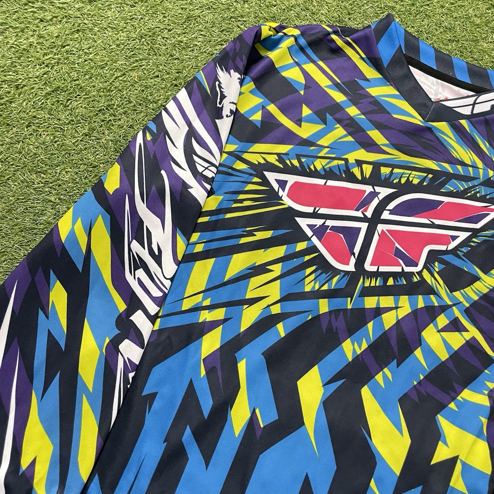 Fly Racing Kinetic Motocross Jersey Long Sleeve Shirt Men’s Size Medium M
