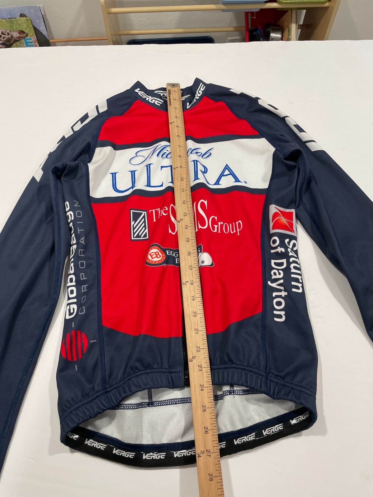 Michelob Ultra Beer Cycling Elite Jersey Long Sleeve Verge Men’s Medium