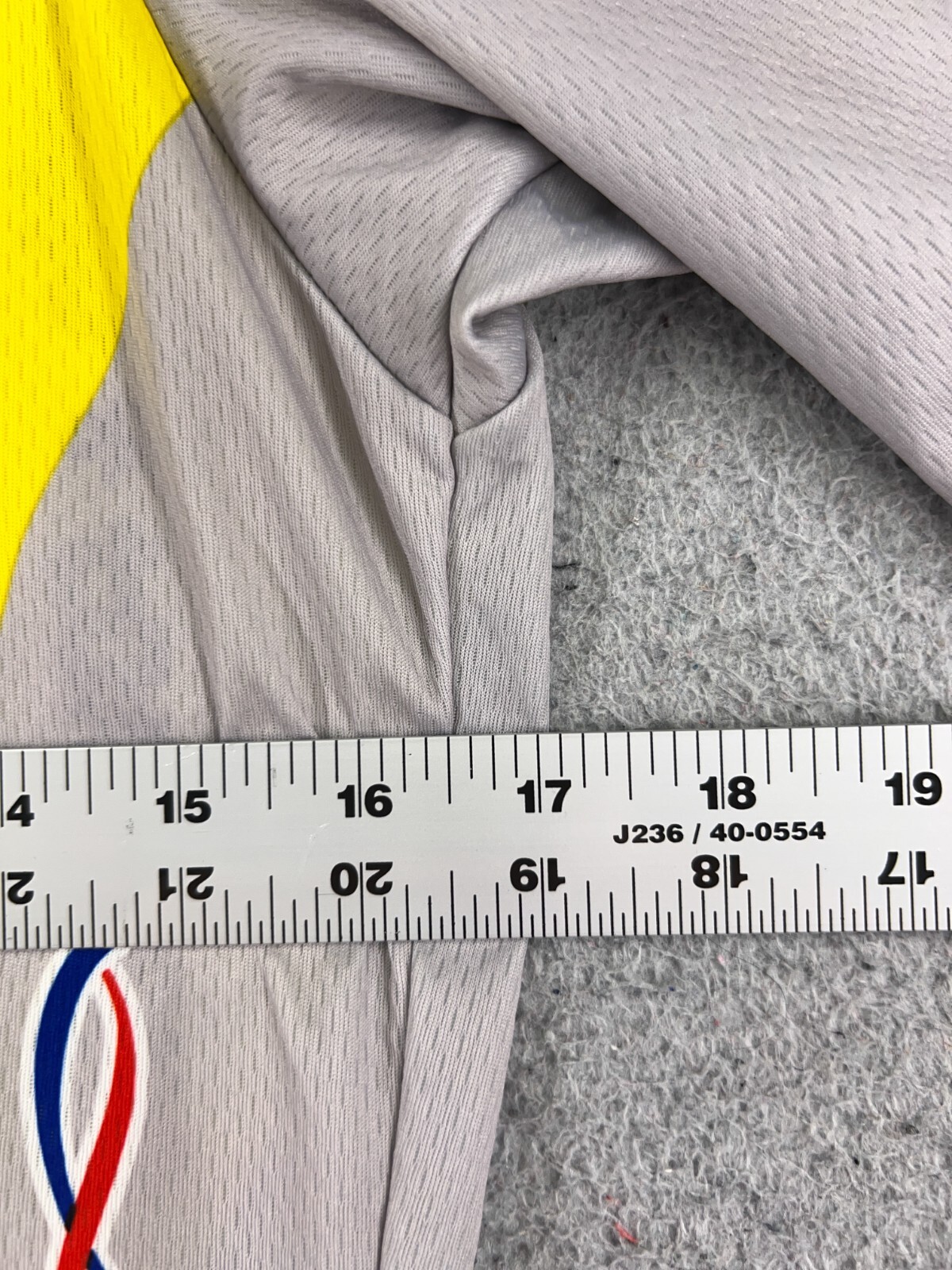 Sportful Cycling Jersey Womens Medium Gray Yellow HP Acca Due O 1/4 Zip Poly