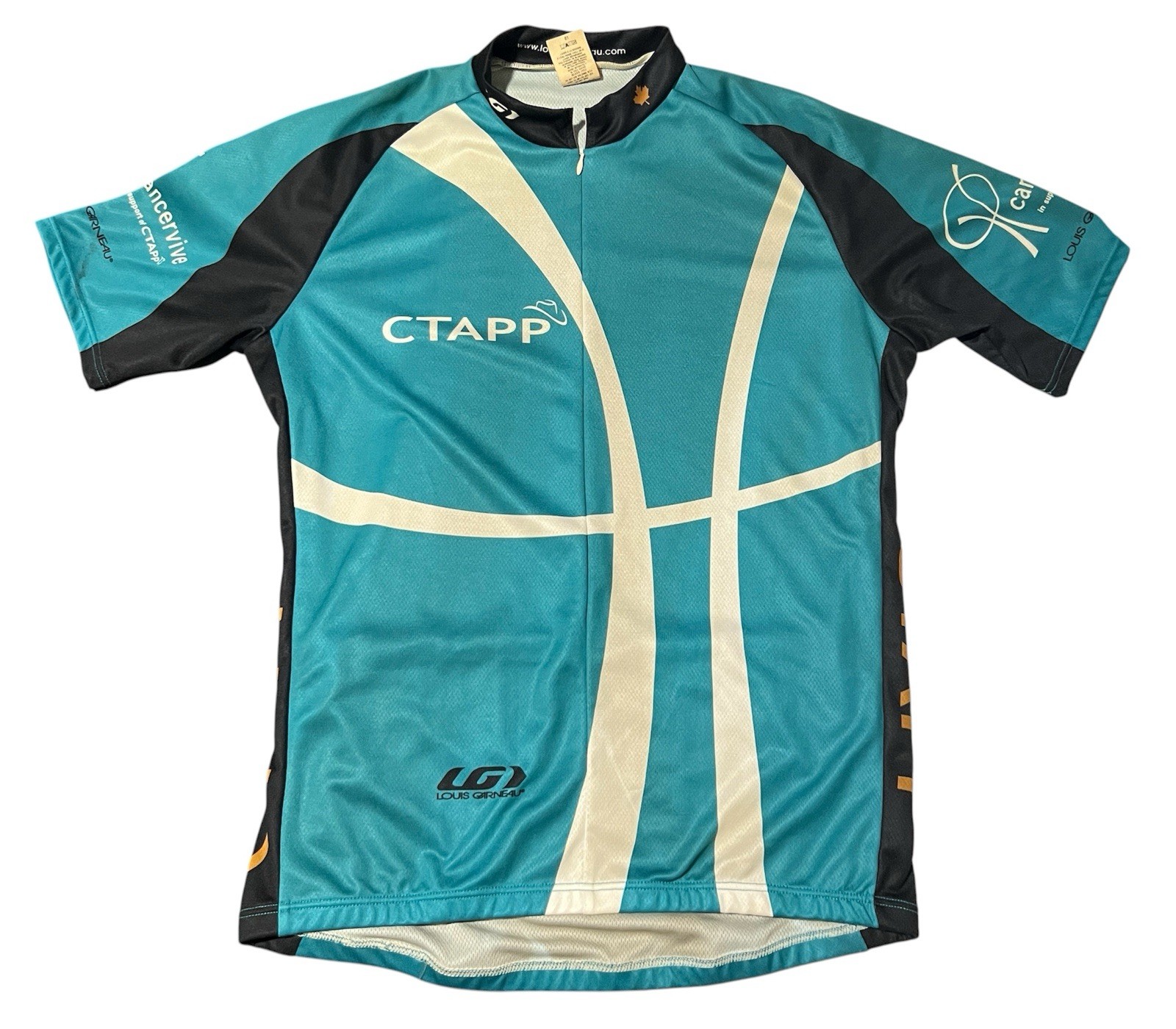 Louis Garneau Men’s Short Sleeve Bike Cycling Jersey Size XL USA