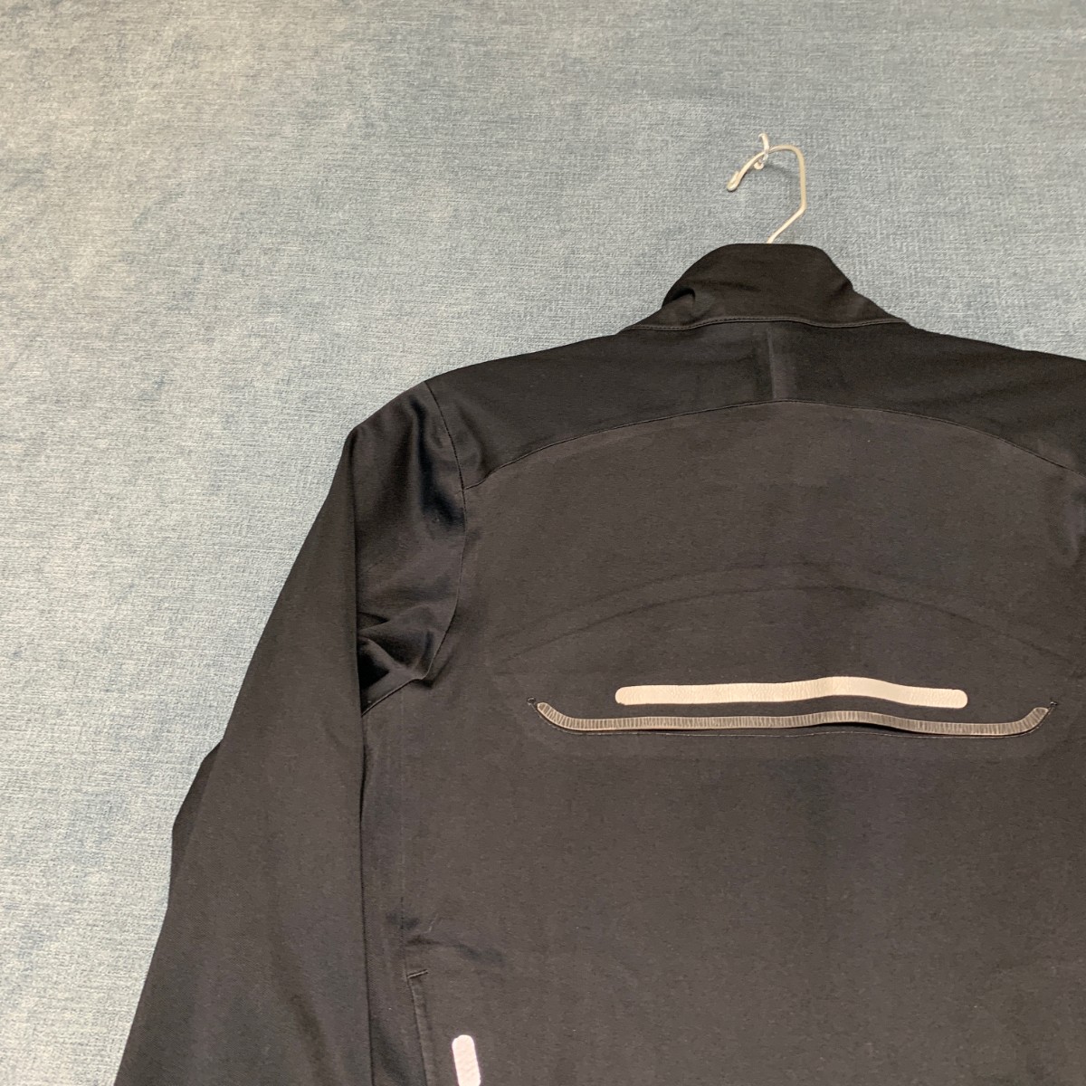 Nike Storm Fit Cycle Jersey Womens XS Black Full Zip Logo Mesh Lined Air Vented