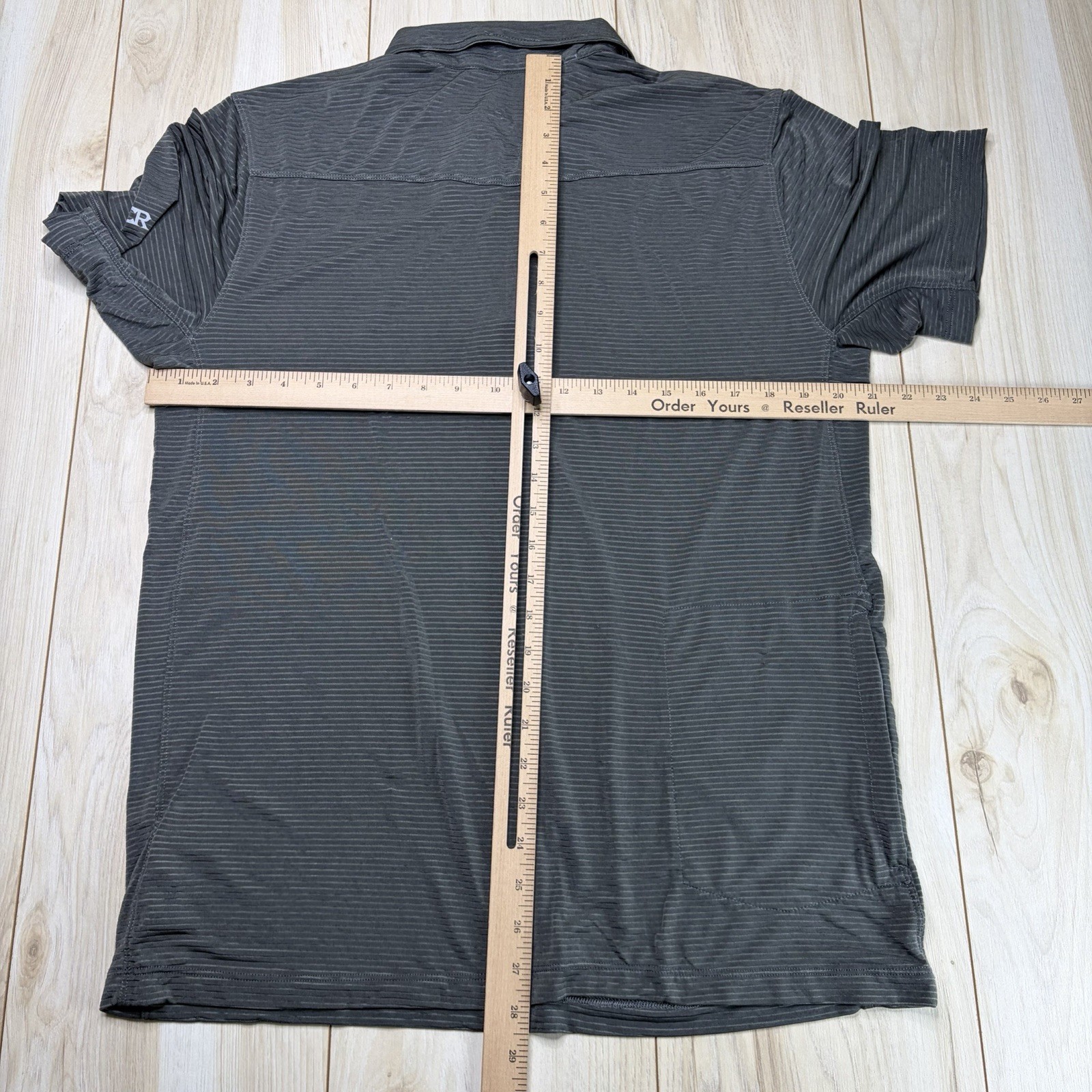 Club Ride Cycling Shirt Men Large Gray Polo 1/4 Zip Stretch Performance MTB Spin