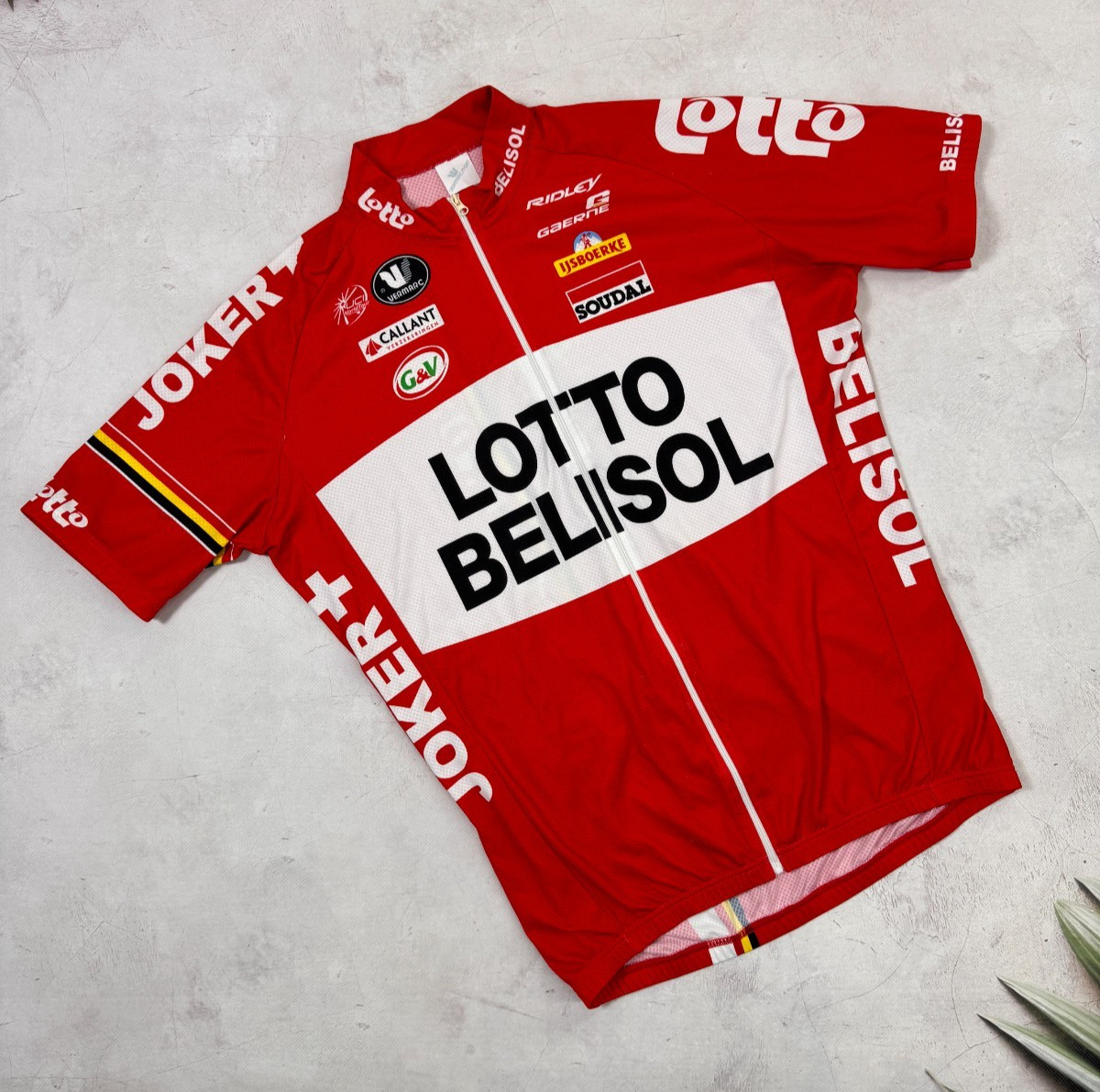 Vermarc Lotto Belisol Cycling Jersey Joker Soudal UCI World Tour size 5 / L