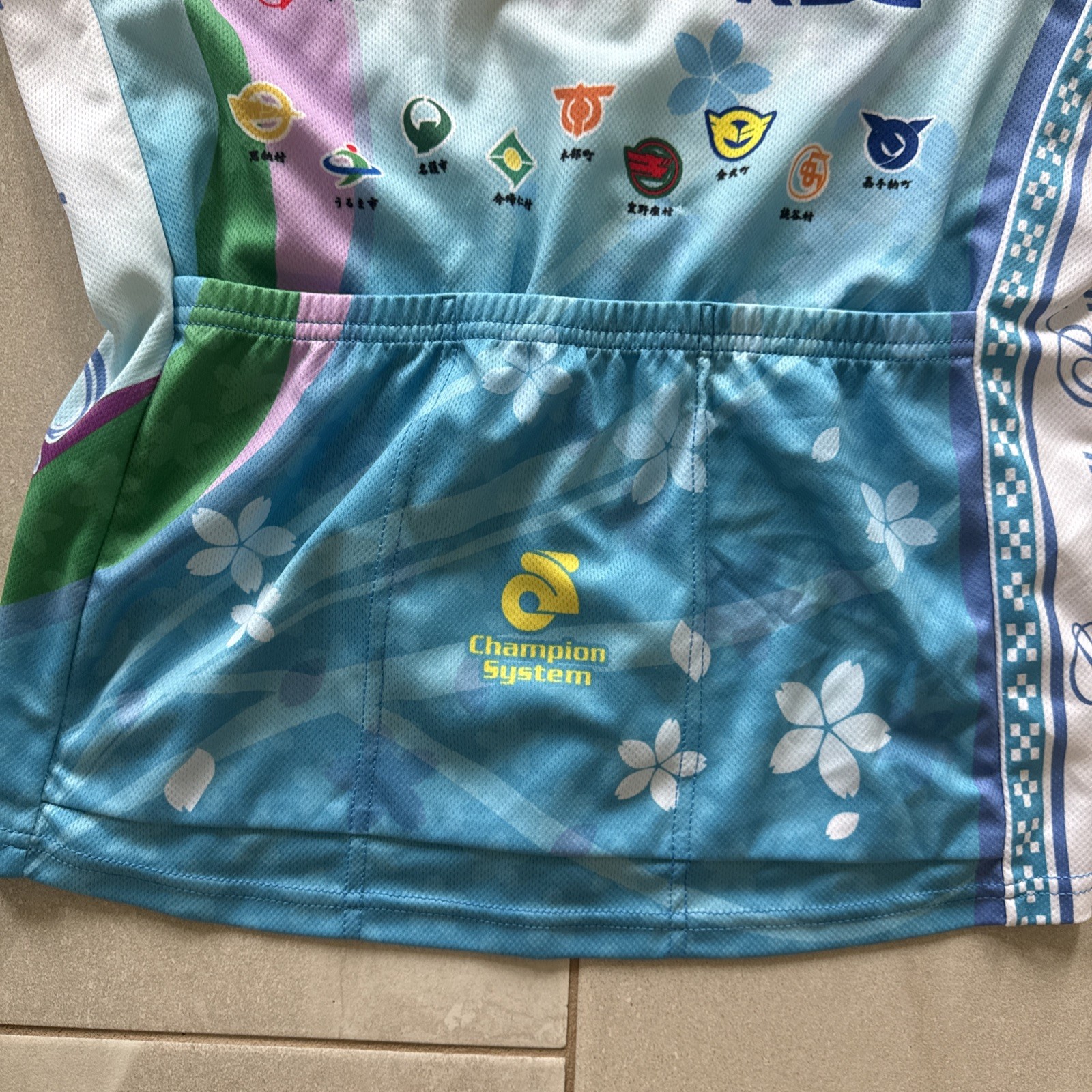 Champion System Century Run 2013 Okinawa Japan Cycling Jersey Womens Medium Bike