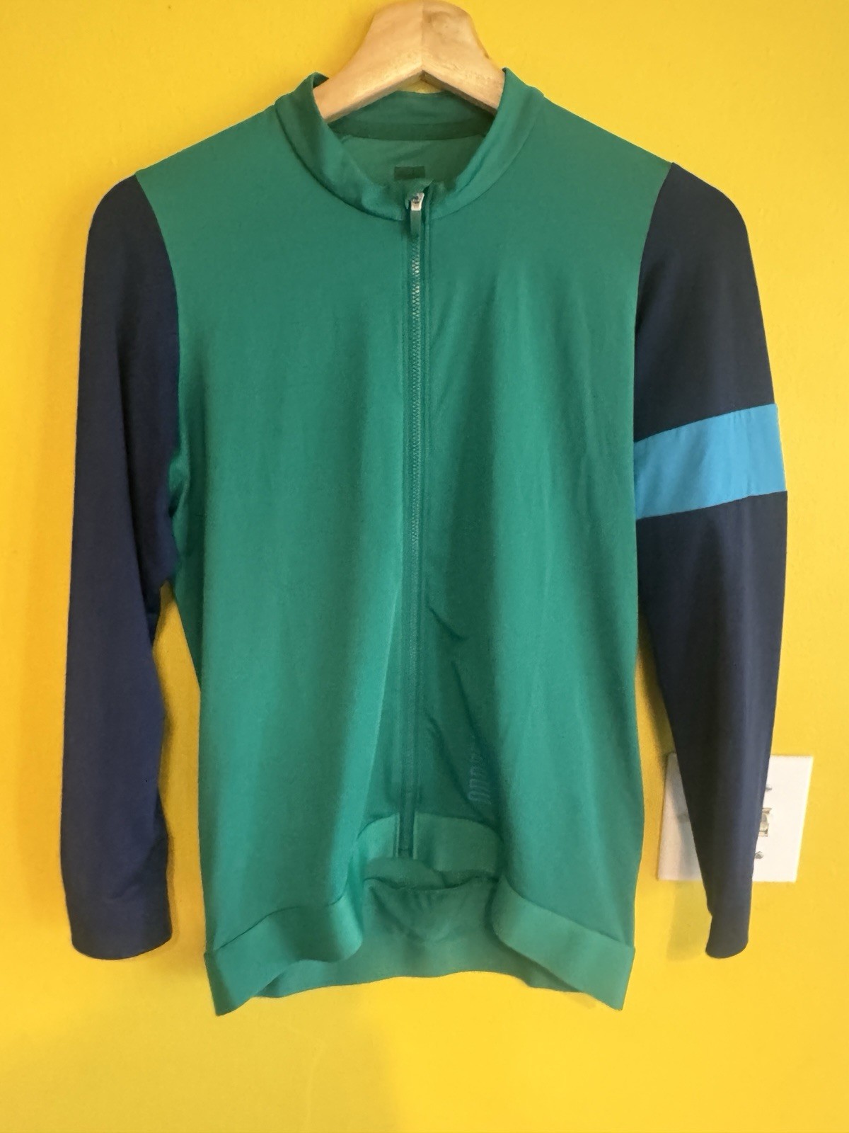 Rapha Pro Team Training Jersey Green/Navy Long Sleeve Size L