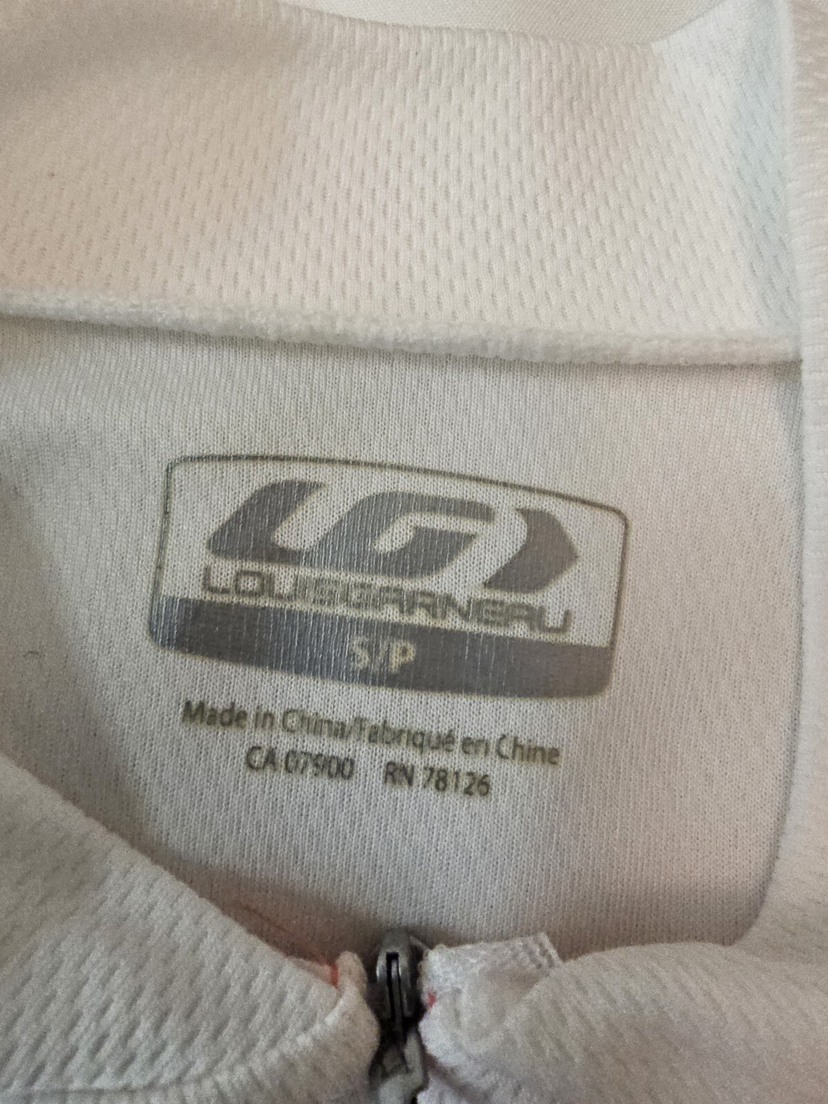 Louis Garneau Women’s Cycling Jersey Pink White Black 3/4 Zip Size Small