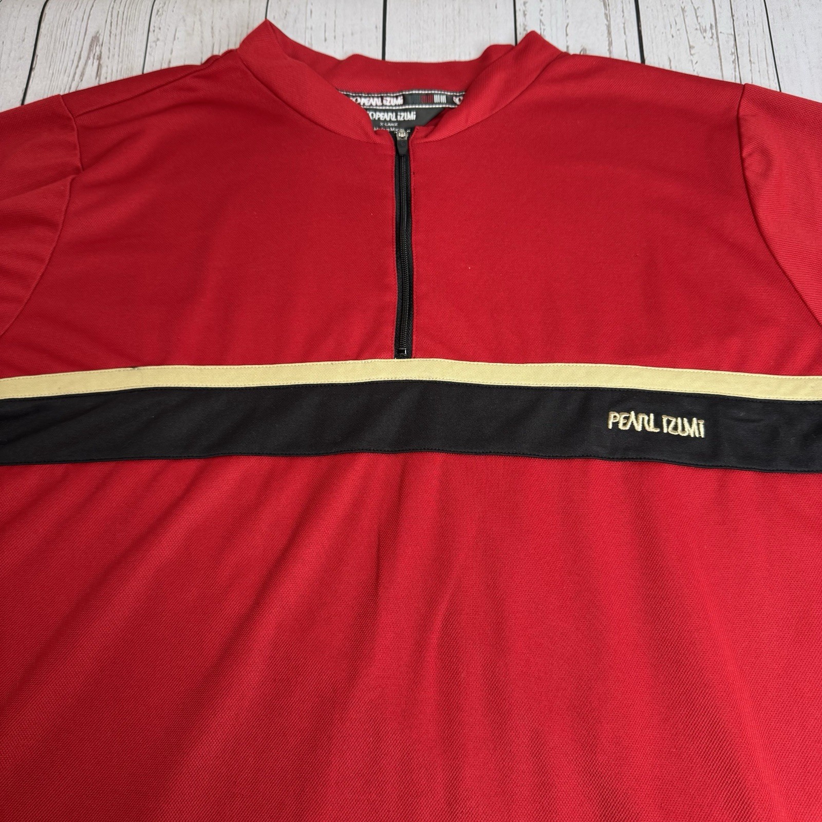 VTG 90s Pearl Izumi T Shirt Jersey Mens XL Red Short Sleeve Cycling Biking Tee