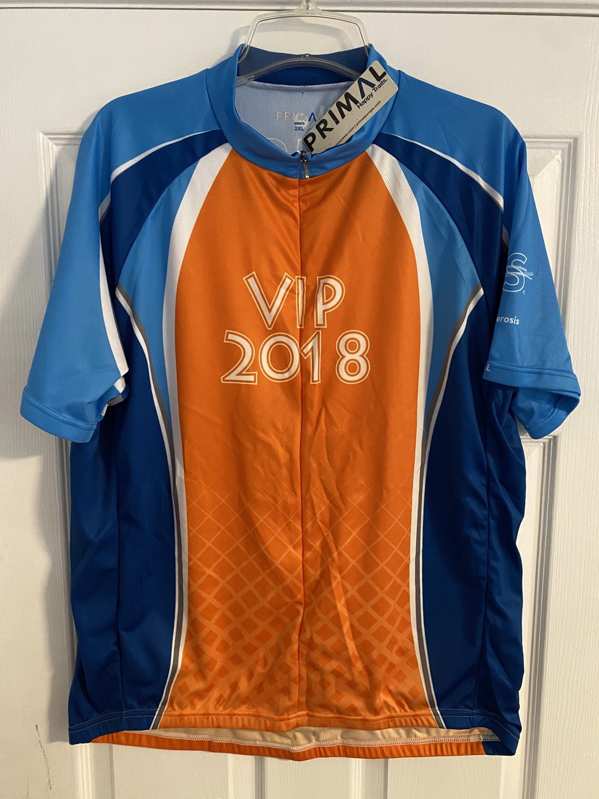 Primal Cycling Men’s Race Jersey ride for MS vineyard MA size XXL Happy Trails