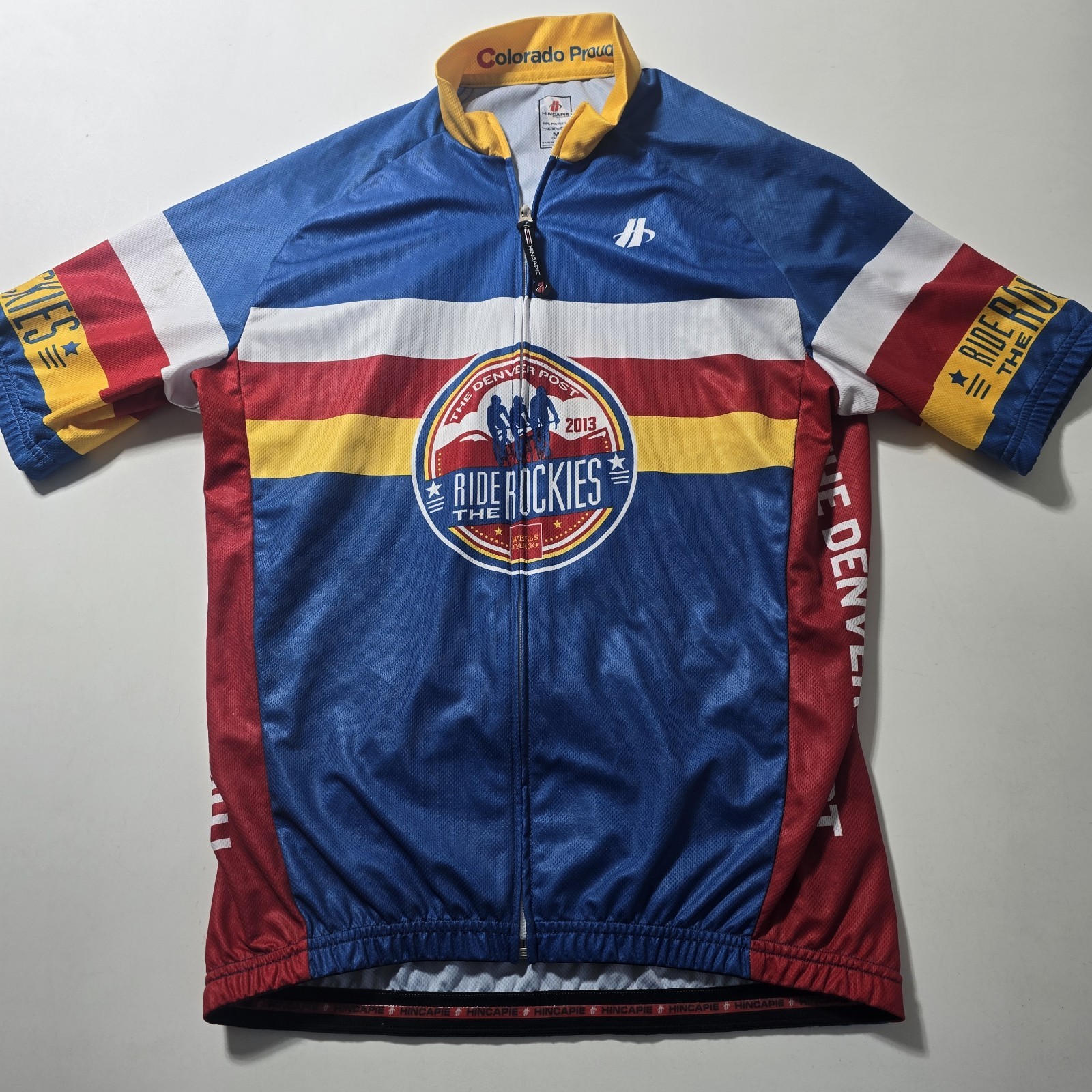 Hincapie Cycling Jersey Men Medium Full Zip short Sleeve jersey