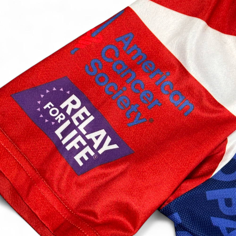 Primal Cycling Jersey Adult LARGE Red White Relay Life American Cancer Society