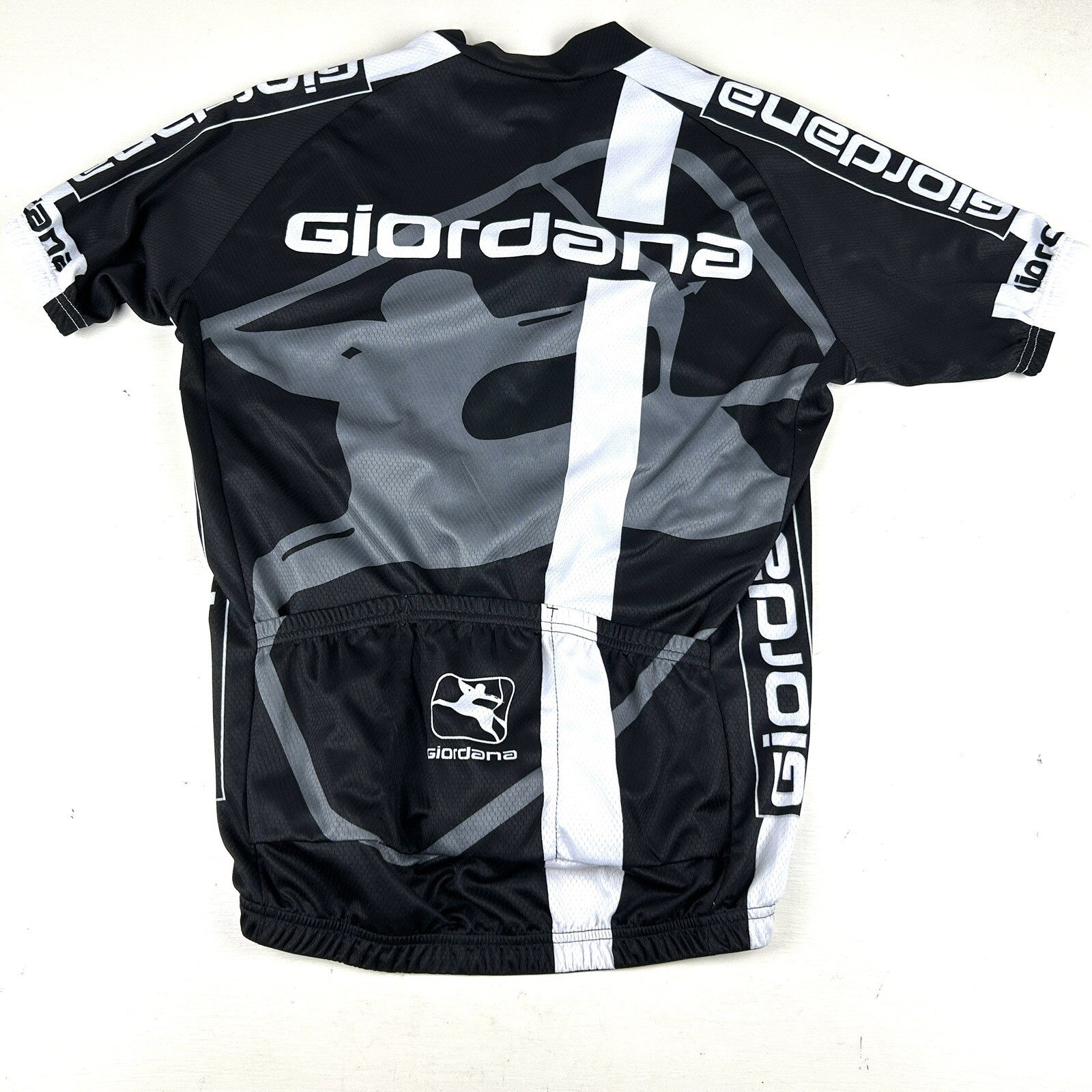 Giordana Women’s Full Zip Jersey Size XL Black Gray Cycling
