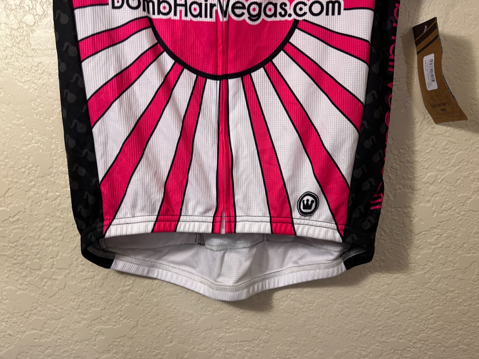 Men’s Canari Full Zip Cycling Jersey SS Vpro Bombhair, new with tags