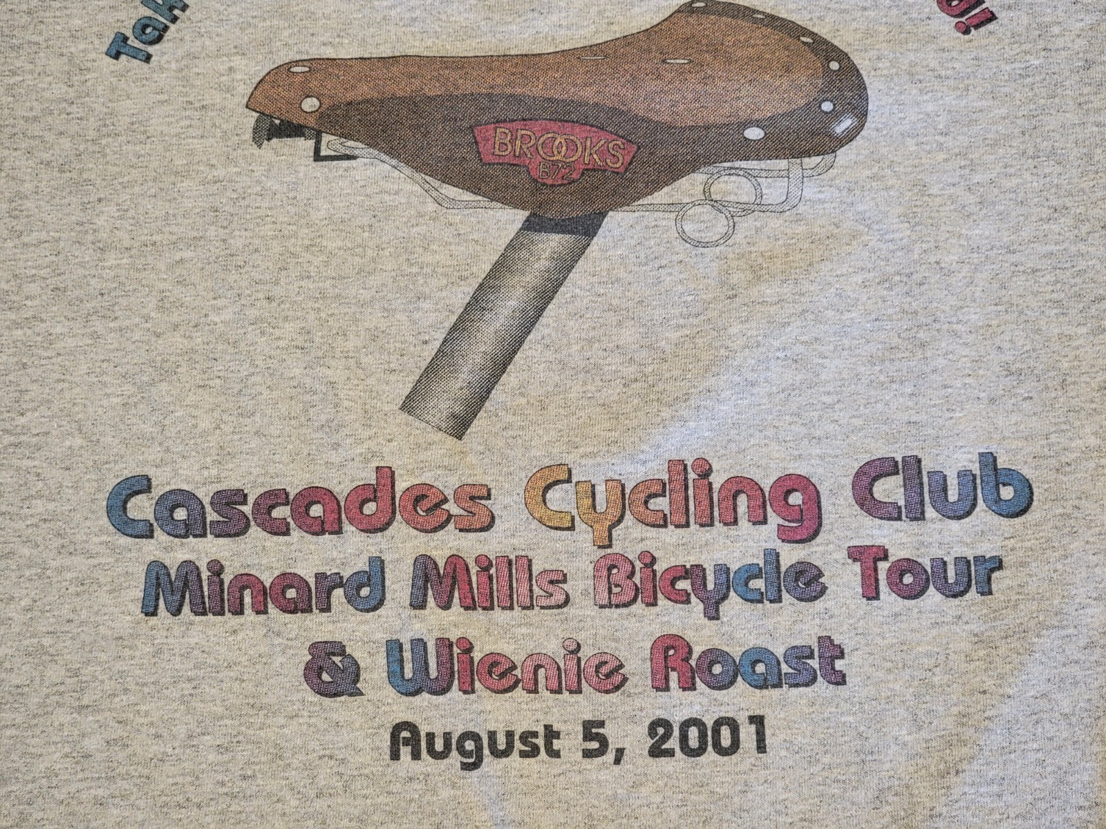Vtg Brooks B72 Long Sleeve Cycle Jersey Sz M Clif Bar Cascades Club Cycling Club