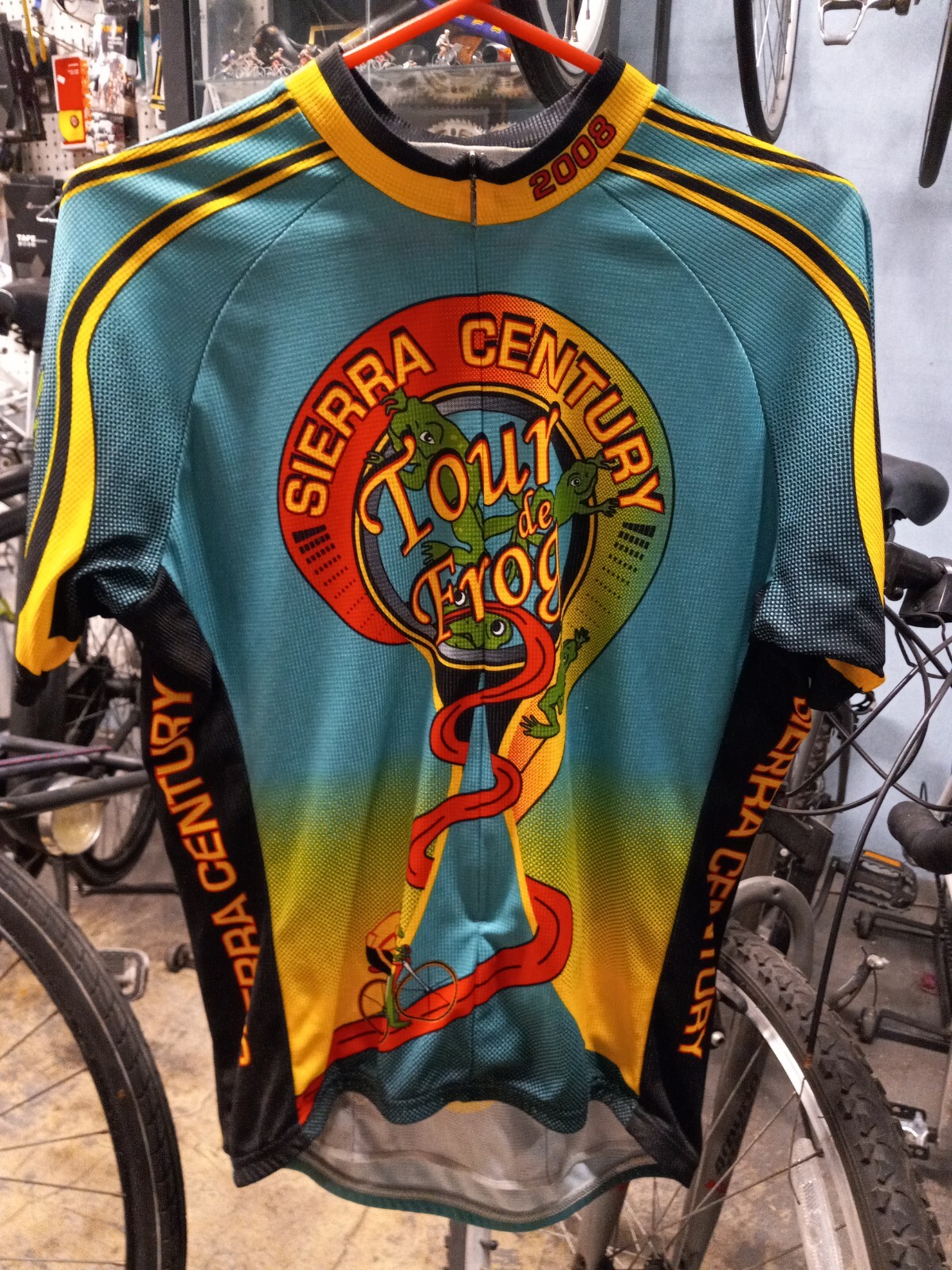 Sierra Century Tour De Frog Bicycle Jersey