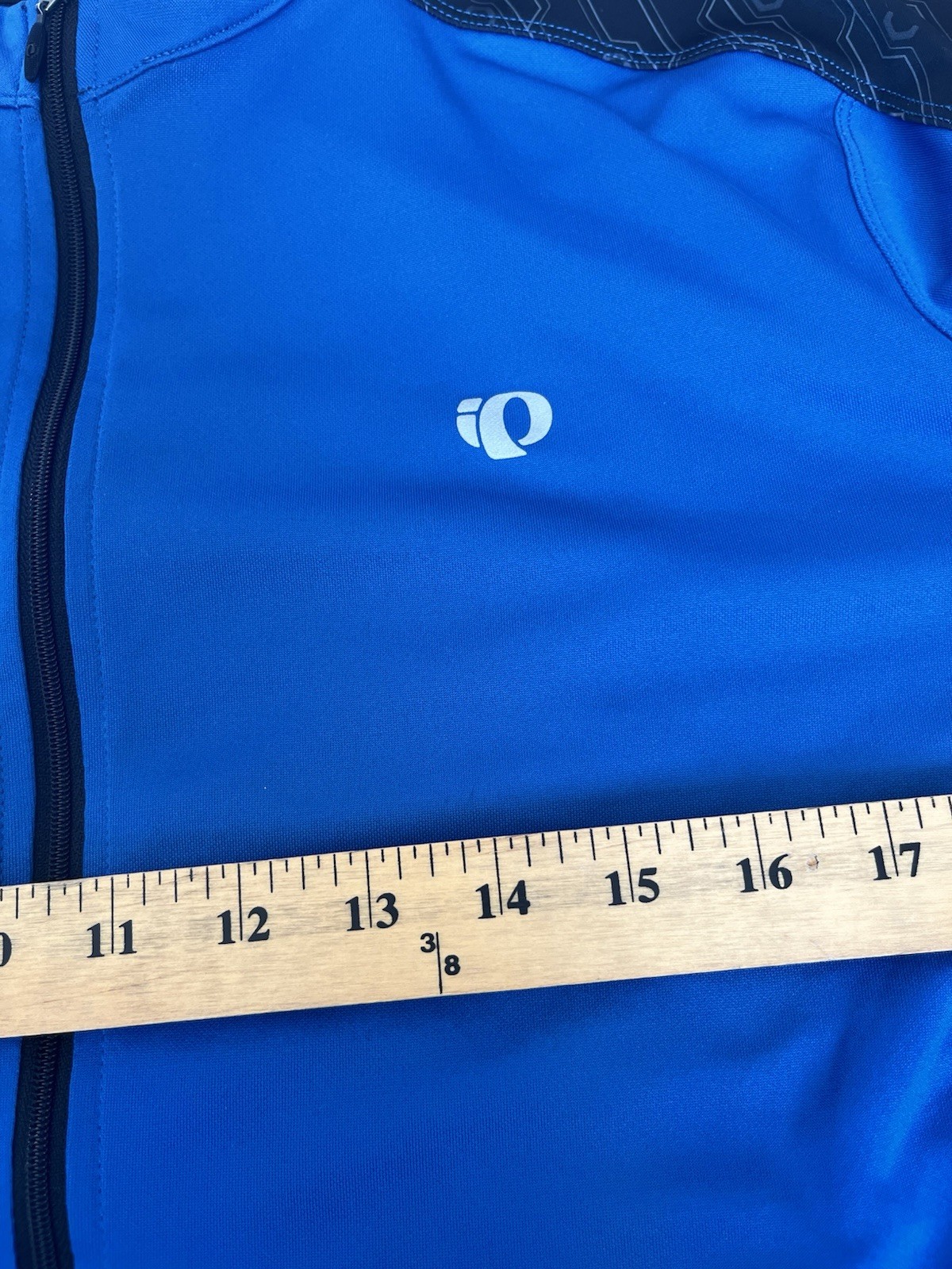 Pearl Izumi Full Zip Jacket Lightweight Mens Size XL Cycling Blue Back Pocket RR