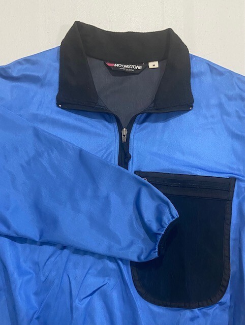 Moonstone Pullover Windbreaker Shirt Adult Size S/M (pit-2-pit 21.5″) Cycling