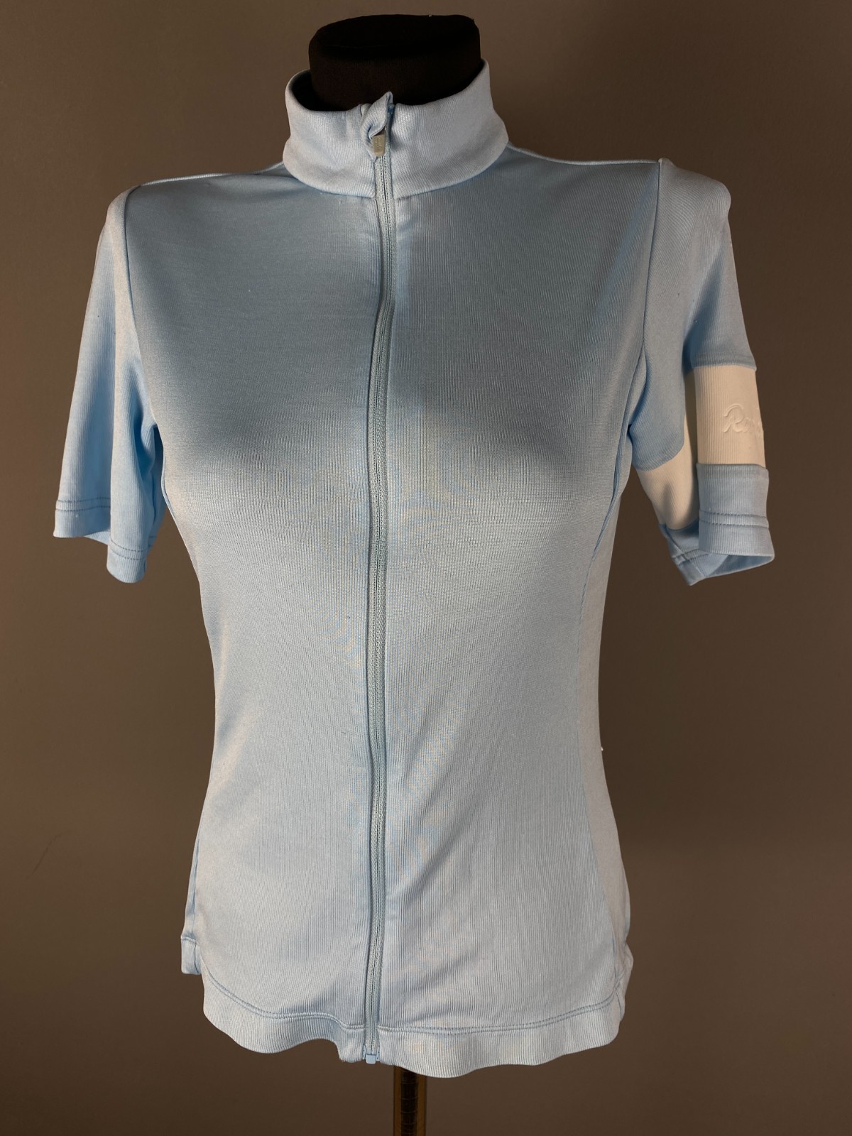 Rapha Women’s Classic Jersey II Sky Blue Merino Wool Cycling Top Full Zip Size S