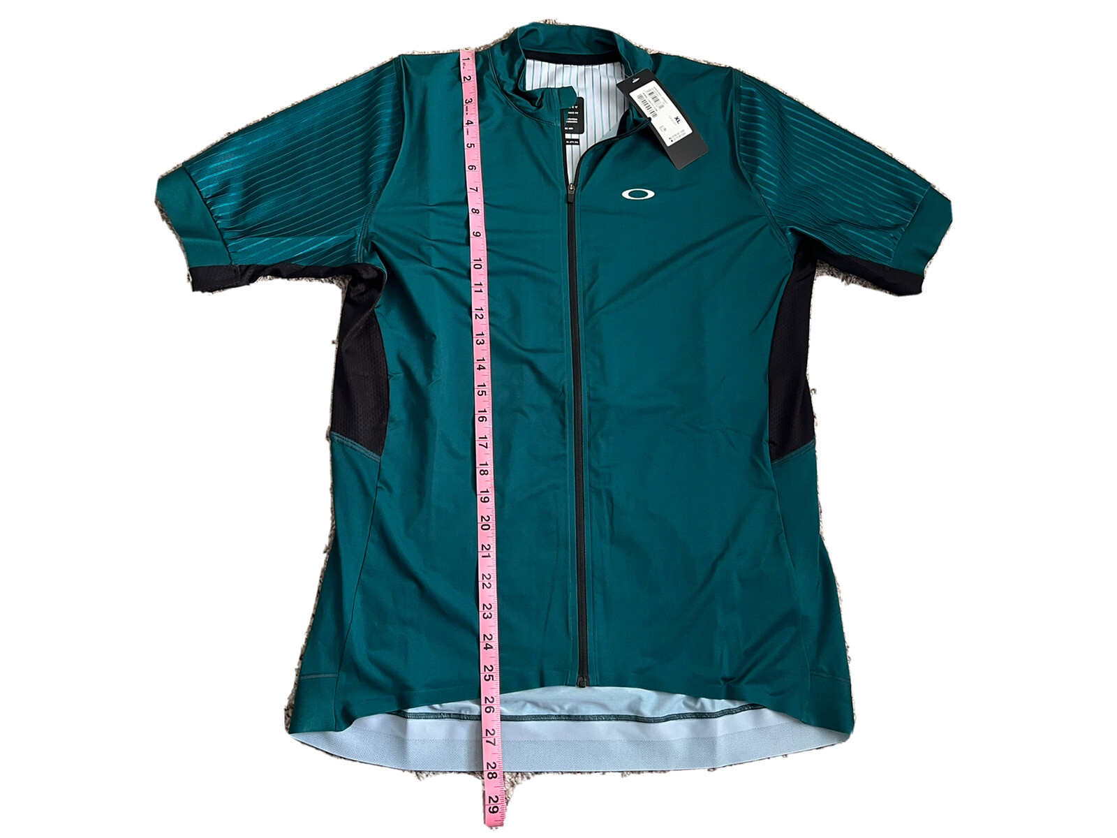 OAKLEY Mens Race Fit Cycling Apex Pro Jersey Size Extra Large Bayberry Green New