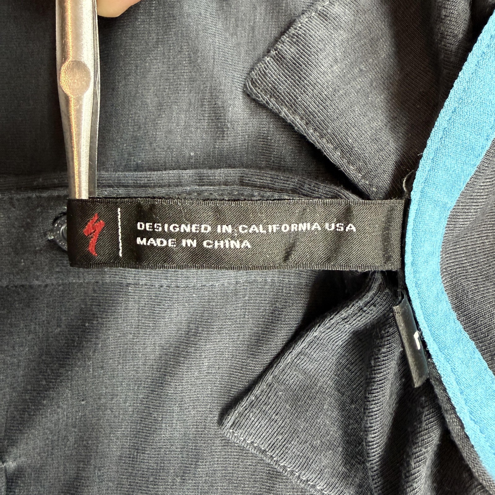 Specialized Merino Wool Blend Polo Shirt Mens Large Gray Cycling Zip Pocket