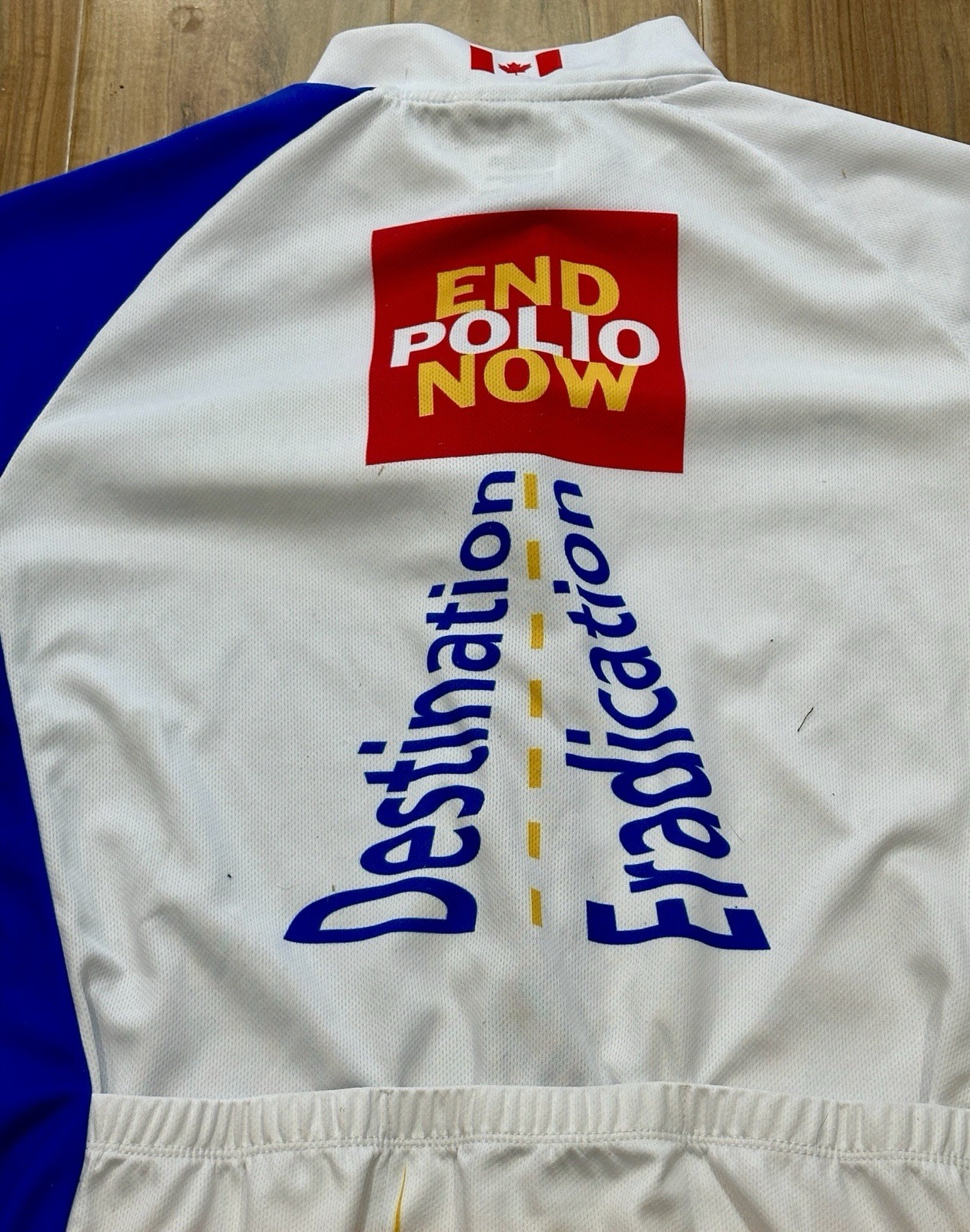 Rotary International Cycling Jersey End Polio 2018 Toronto Full Zipper XSMALL