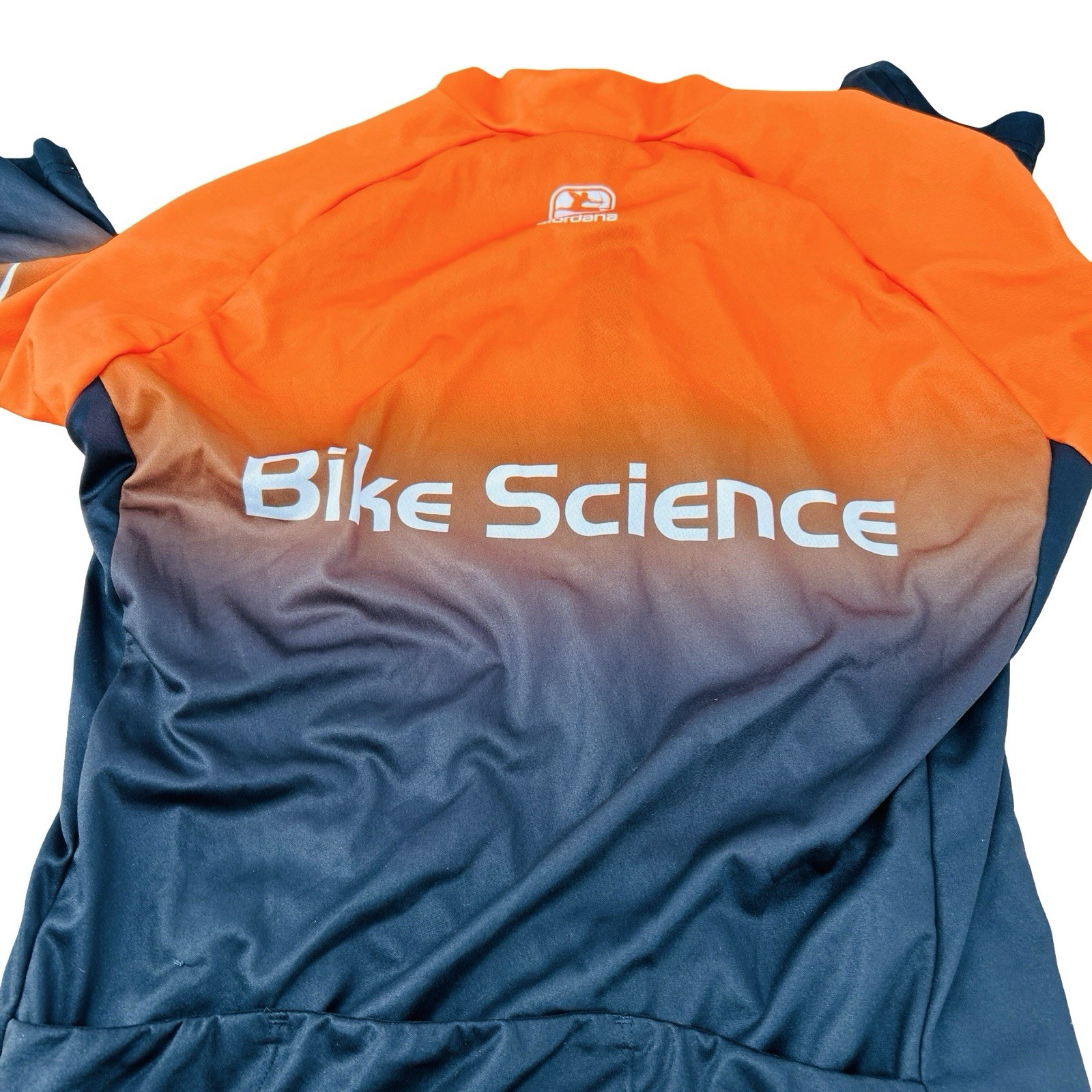 Giordana Cycling Jersey Men’s Large Vero Pro Race Fit SS BIKE SCIENCE Orange BlK